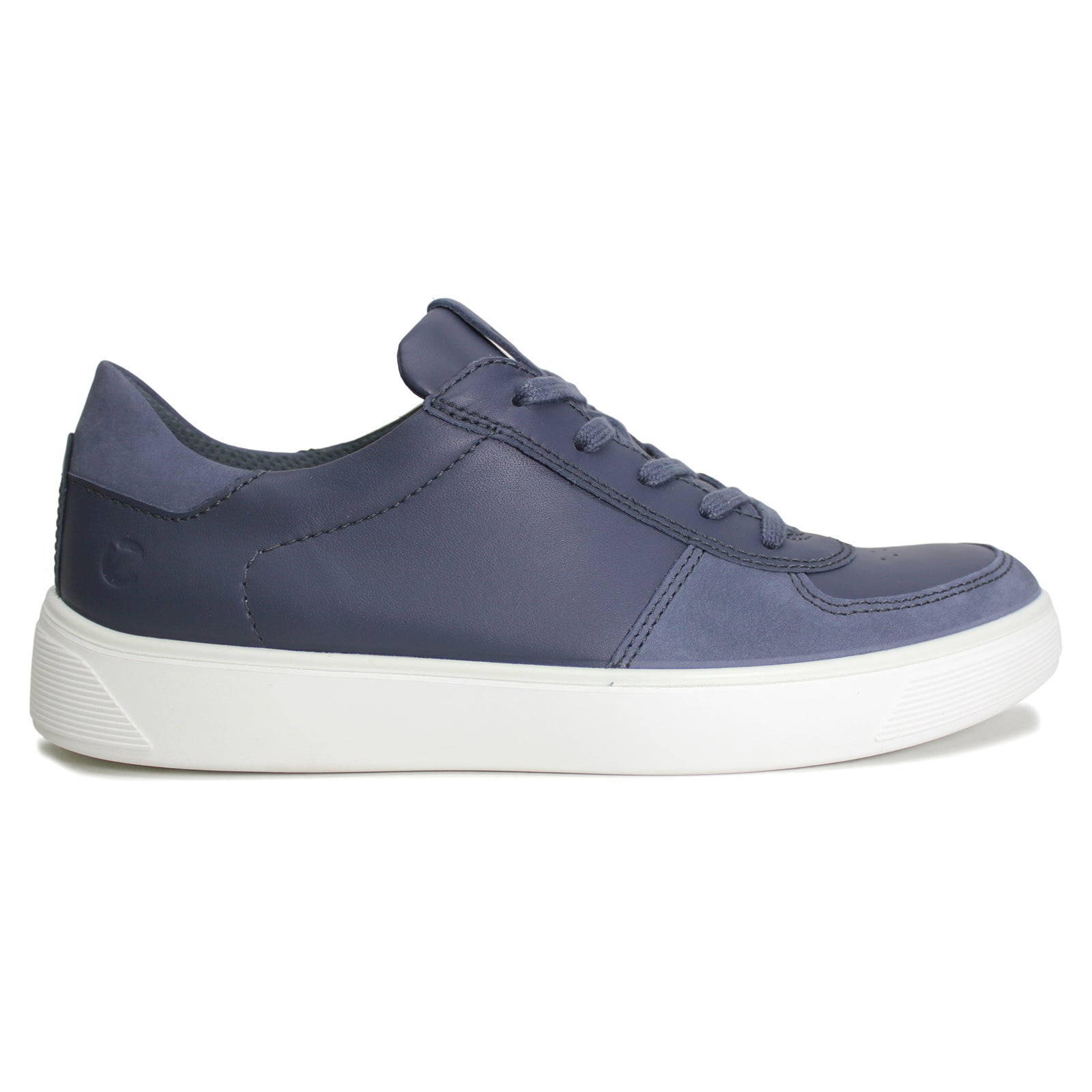 Ecco Street Tray Nubuck Leather Mens Trainers#color_ombre
