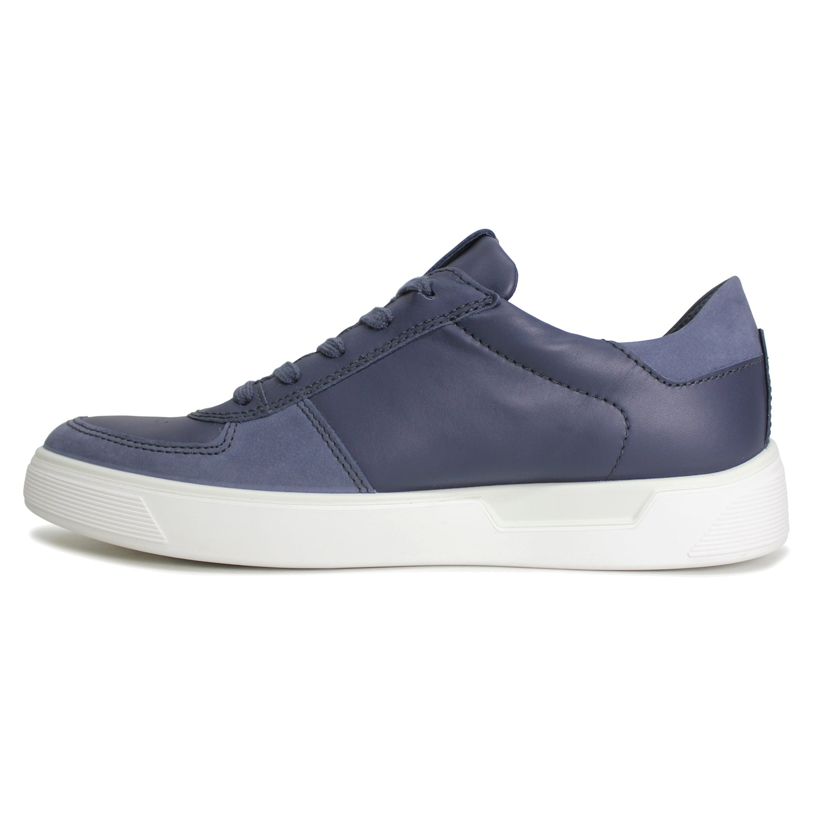 Ecco Street Tray Nubuck Leather Mens Trainers#color_ombre