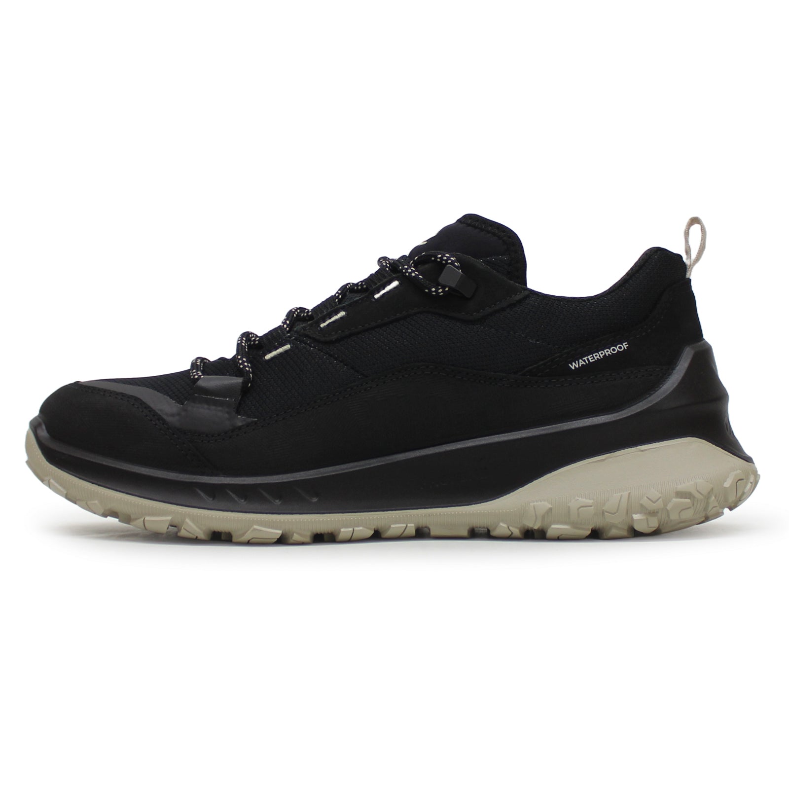 Ecco ULT-TRN Leather Textile Womens Trainers#color_black black