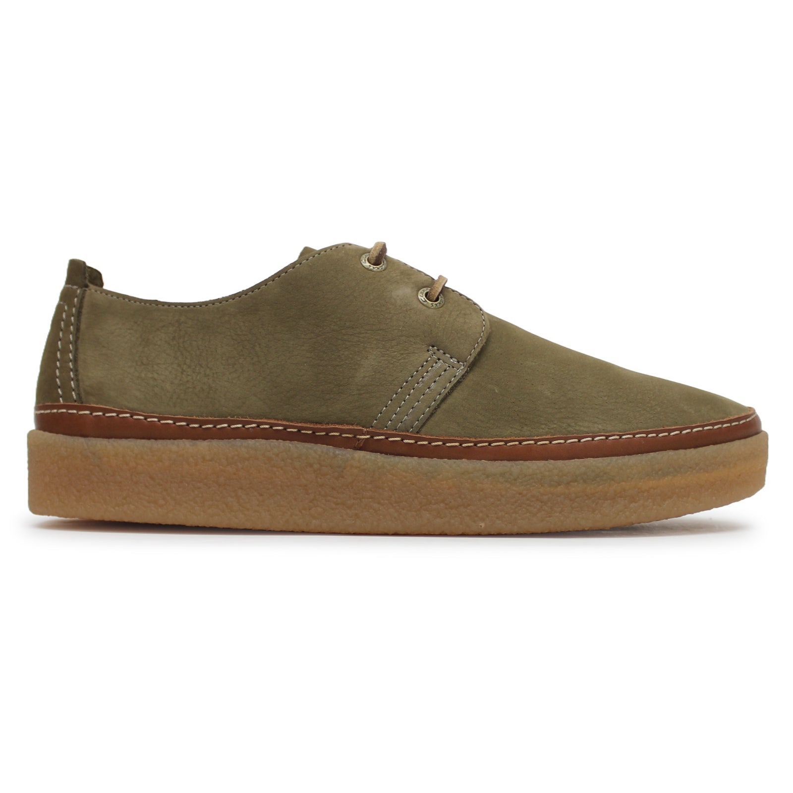 Clarks Clarkwood Low Nubuck Mens Shoes#color_oakwood