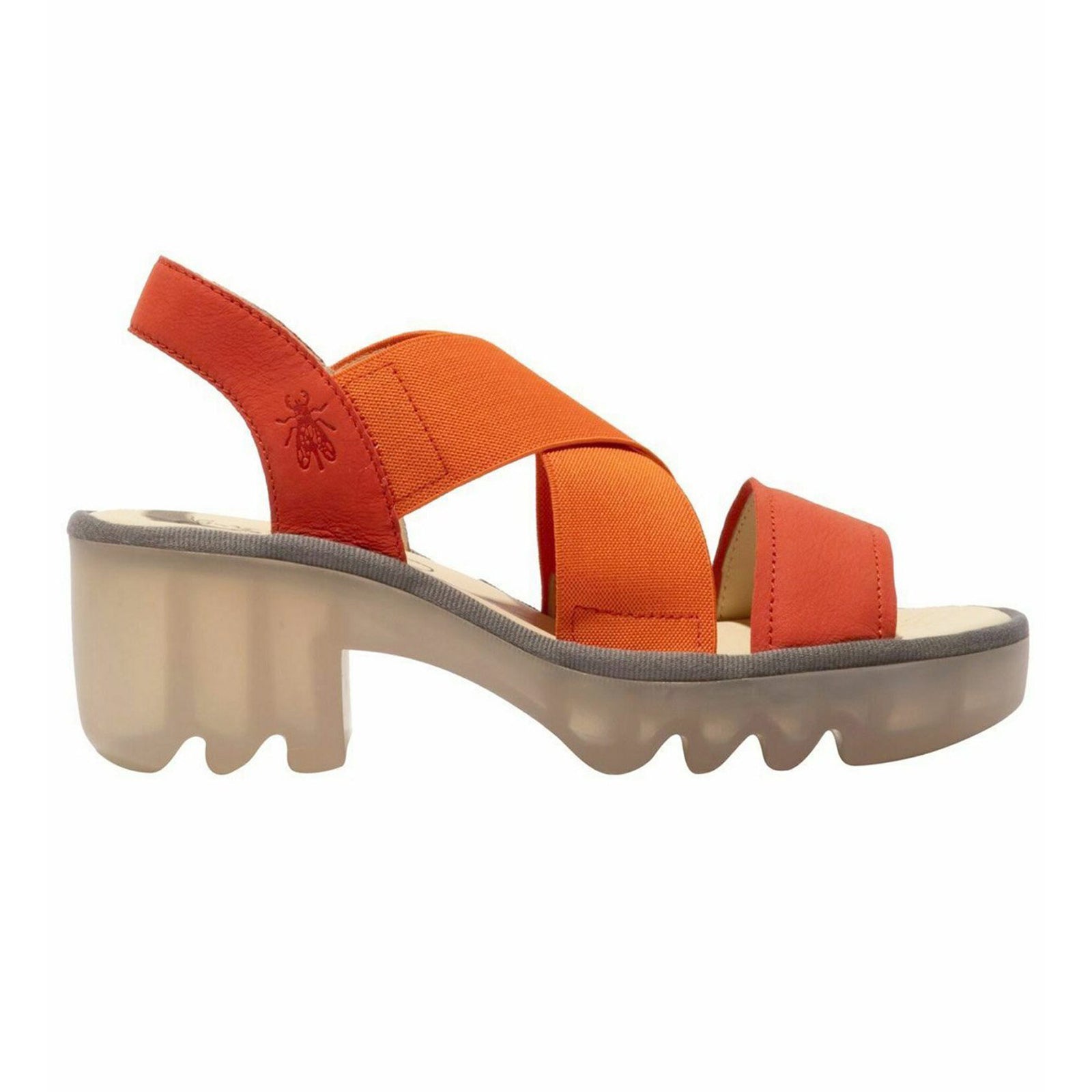 Fly London TAJI502FLY Cupido leather Womens Sandals#color_poppy orange