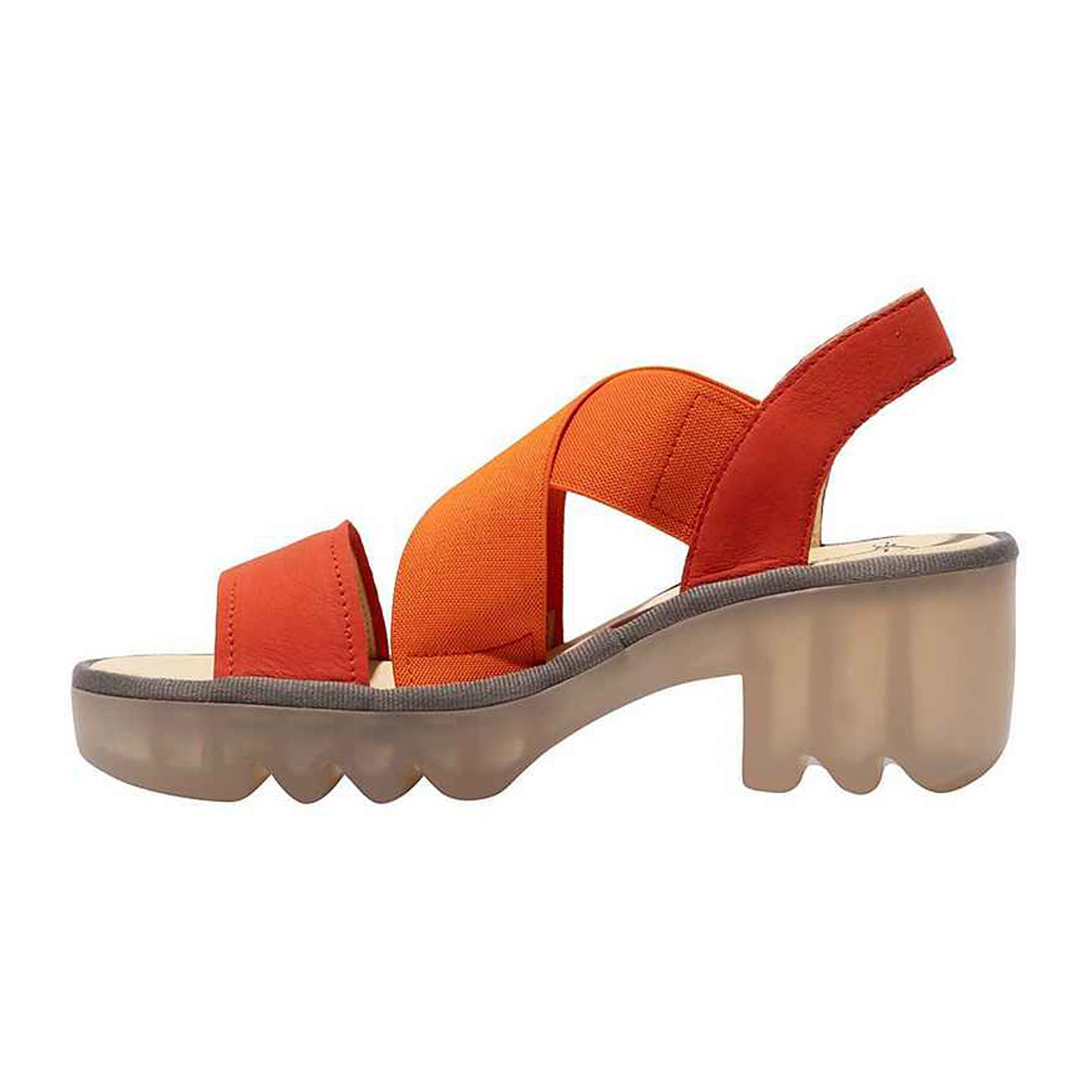 Fly London TAJI502FLY Cupido leather Womens Sandals#color_poppy orange