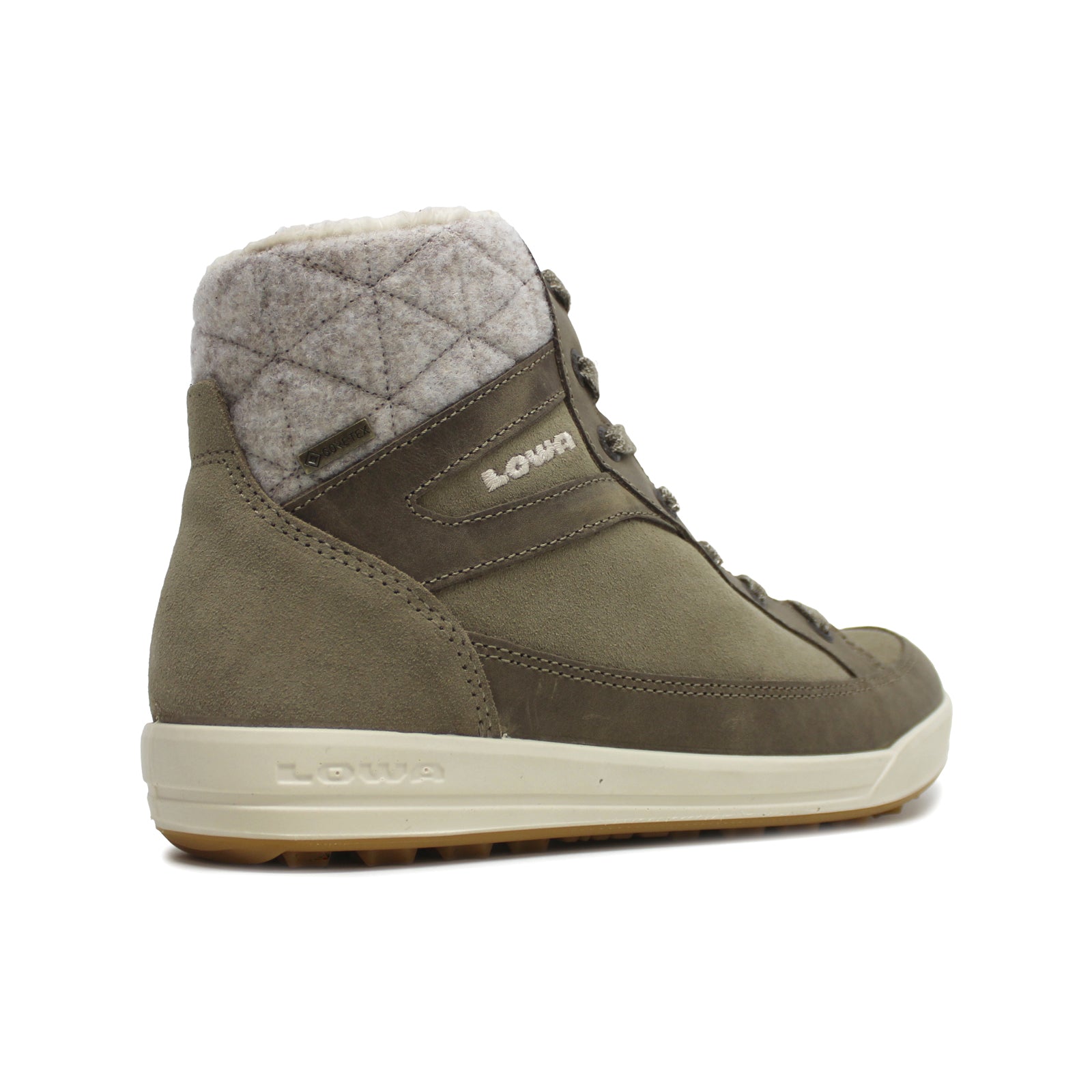 Lowa Casara GTX Suede Leather Womens Boots#color_stone