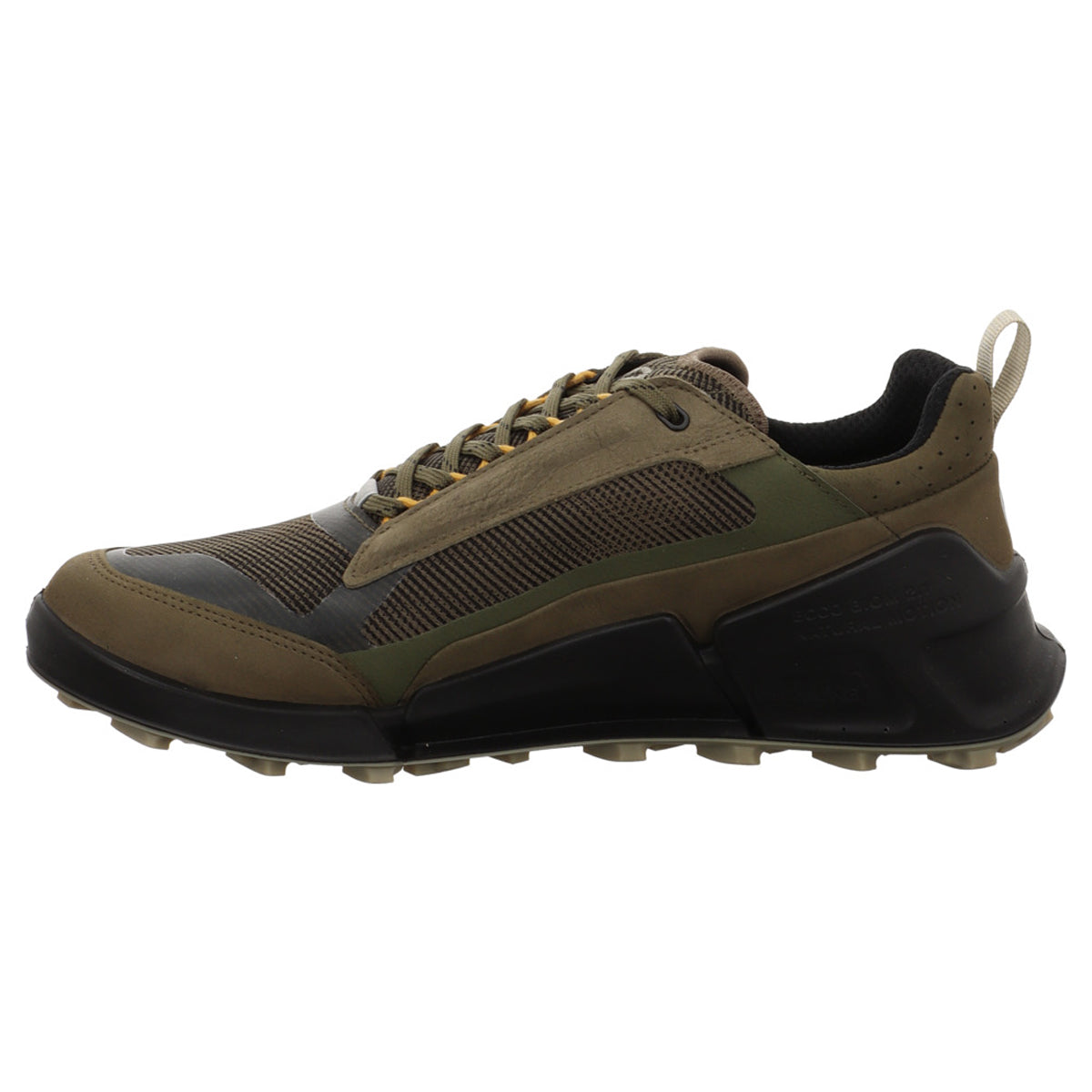 Ecco Biom 2.1 X Mountain Nubuck Leather Mens Trainers#color_grape leaf tarmac black
