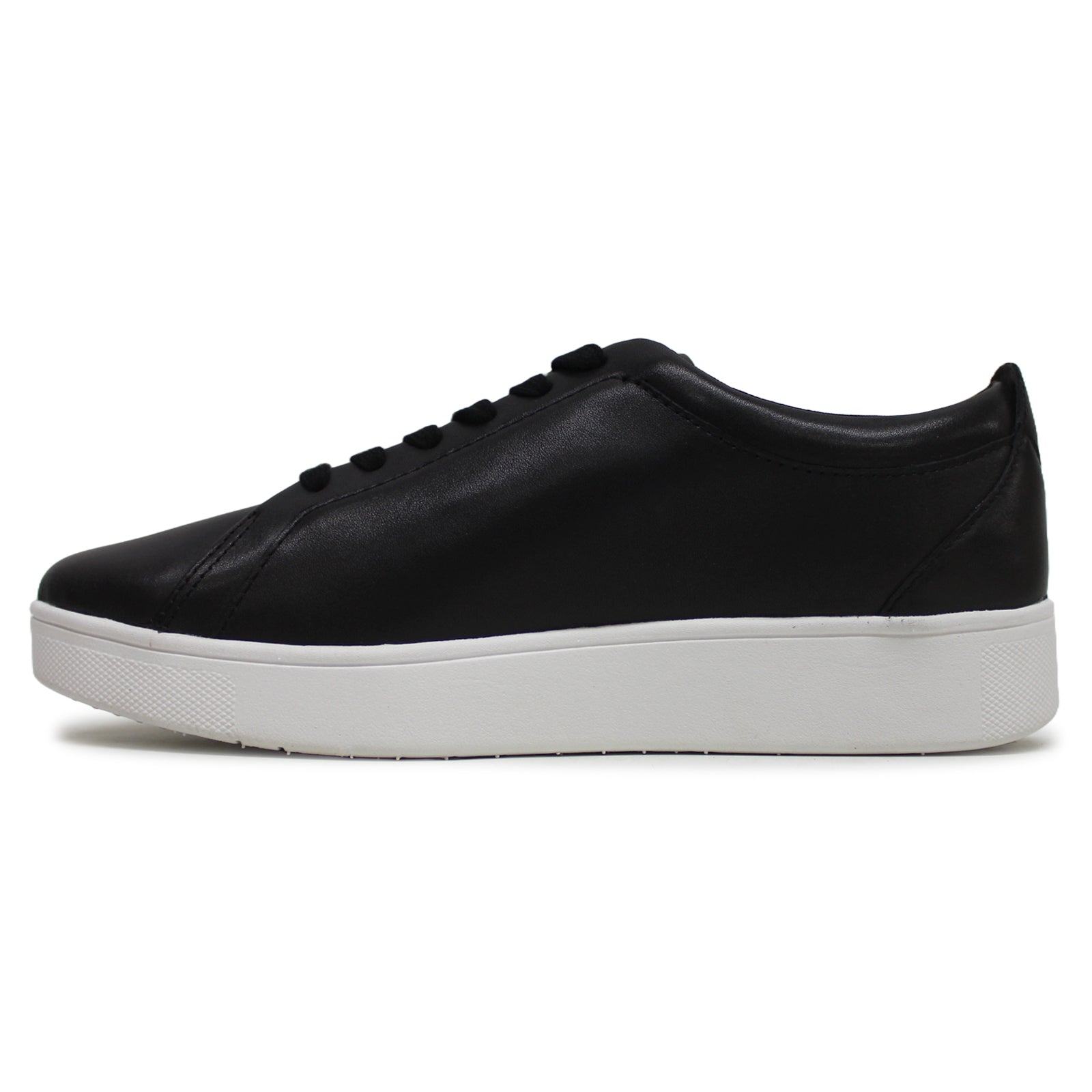 FitFlop Rally Sneakers Leather Womens Trainers#color_black
