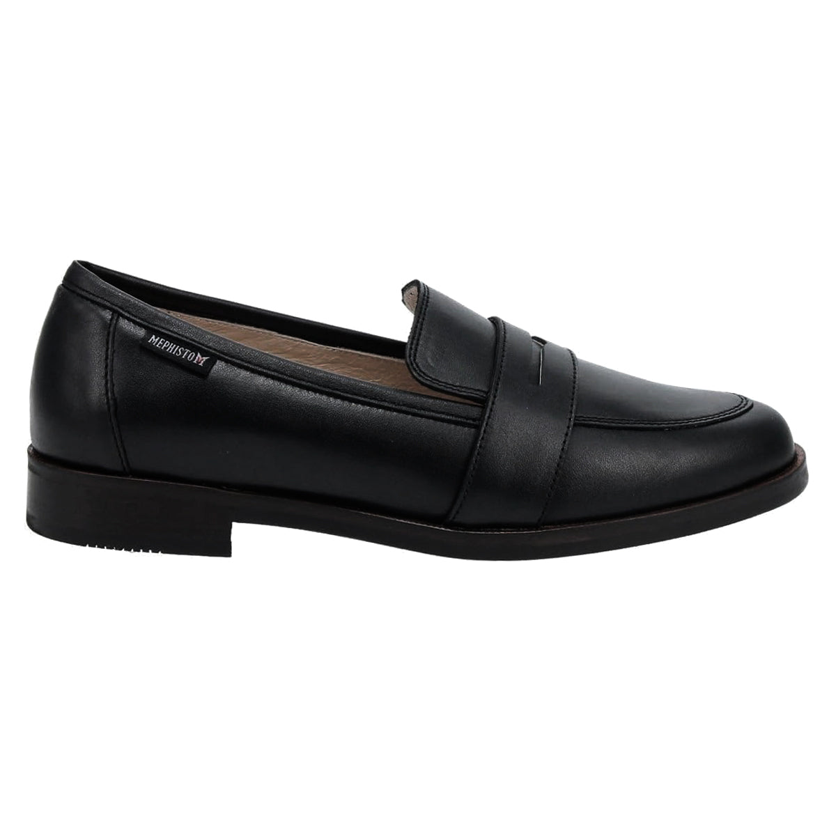 Mephisto Hadele Full Grain Leather Women's Slip On Black Shoes