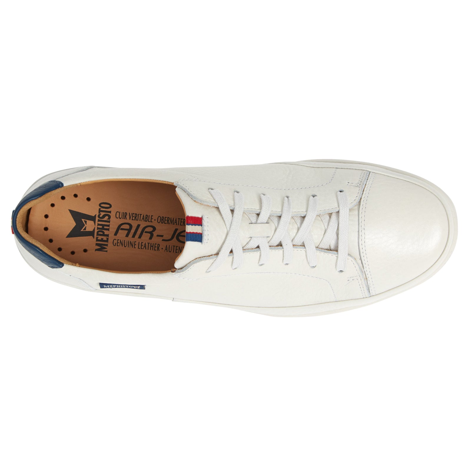 Mephisto Thomas Full Grain Leather Mens Shoes#color_white