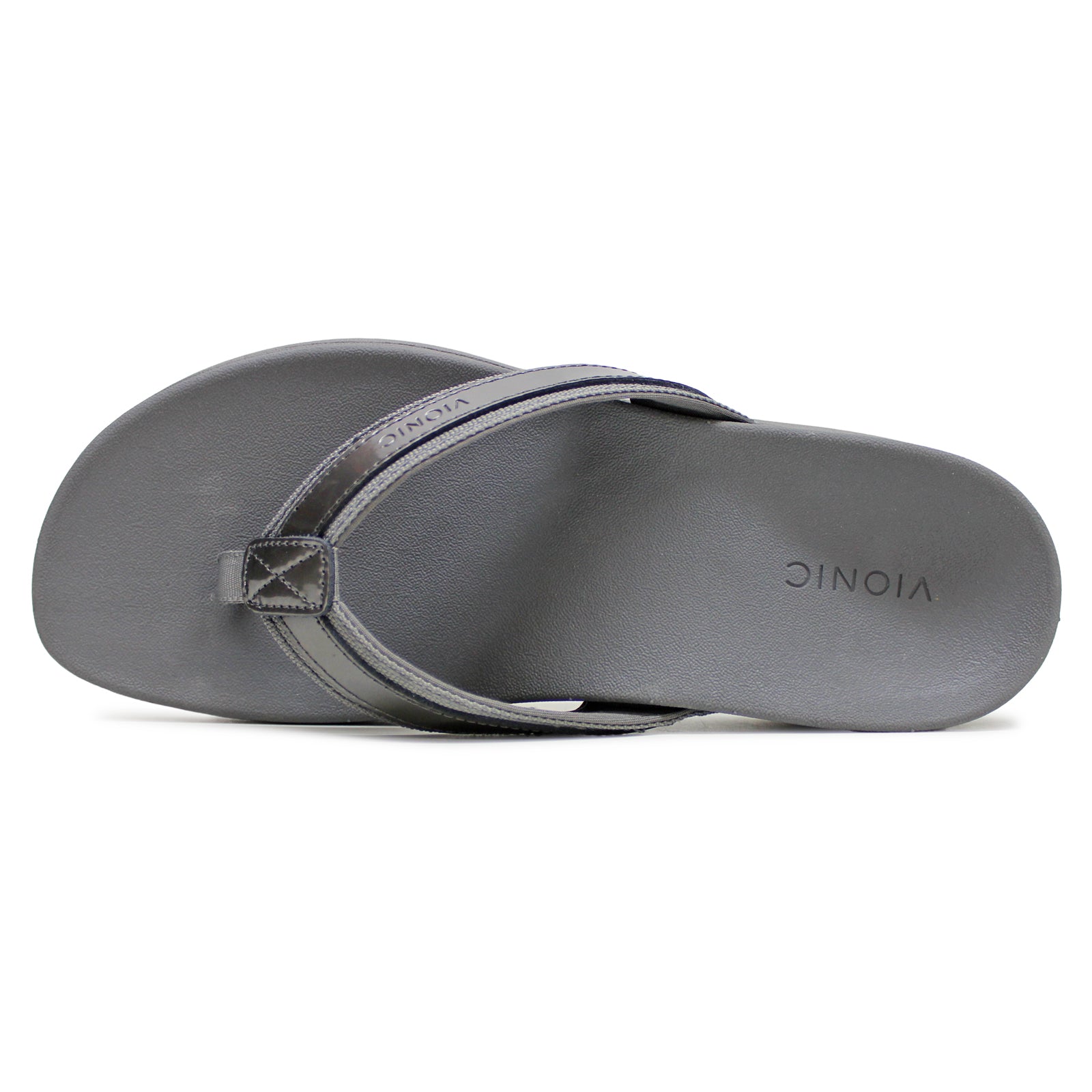 Vionic High Td II Leather Textile Womens Sandals#color_pewter