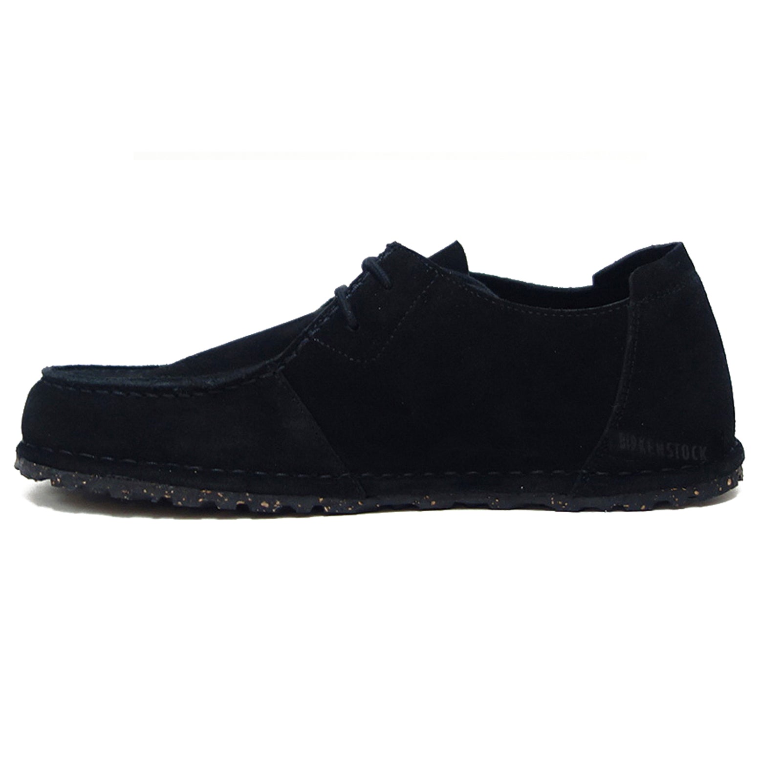 Birkenstock Utti Lace Suede Leather Unisex Shoes#color_black