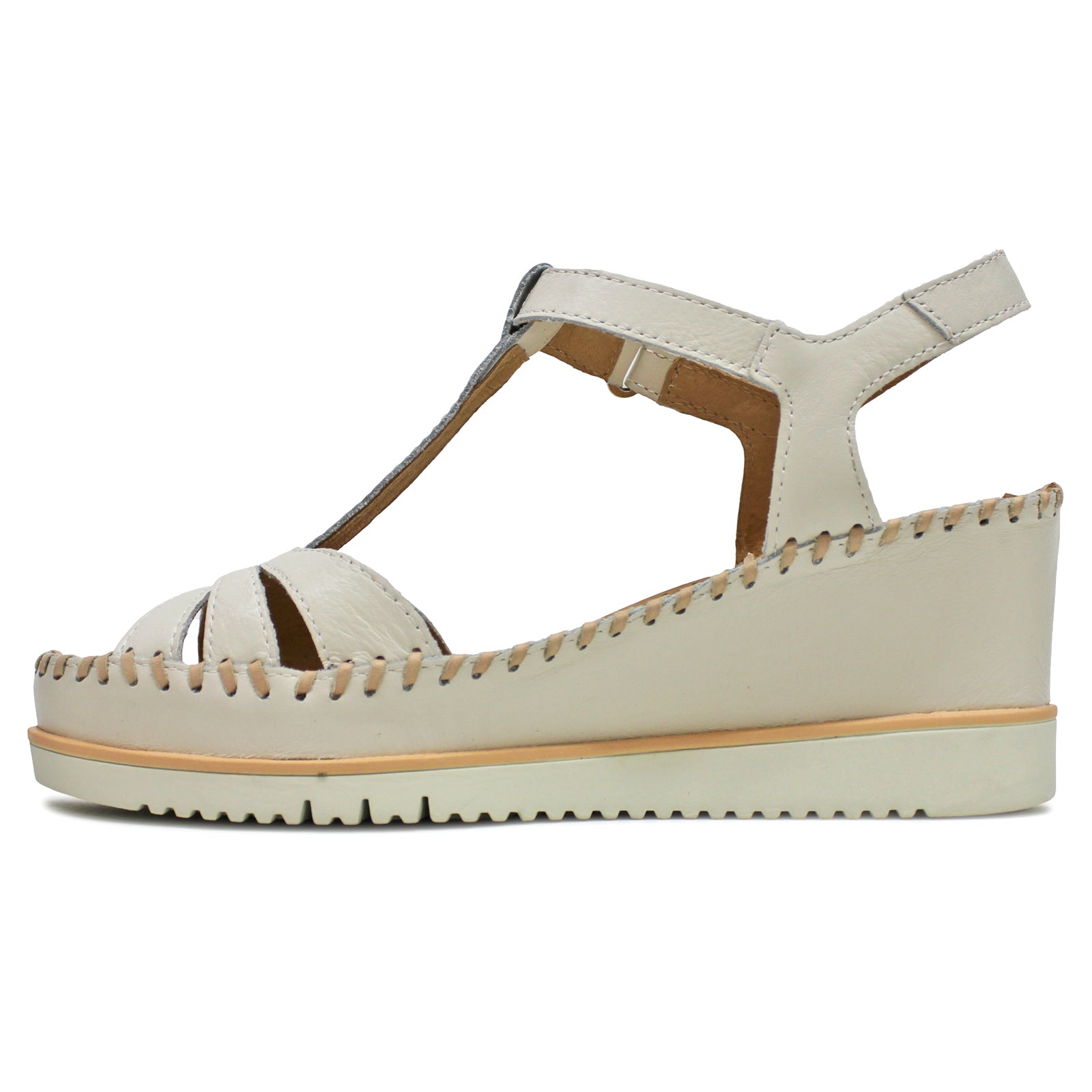 Pikolinos Aguadulce Leather Womens Sandals#color_nata