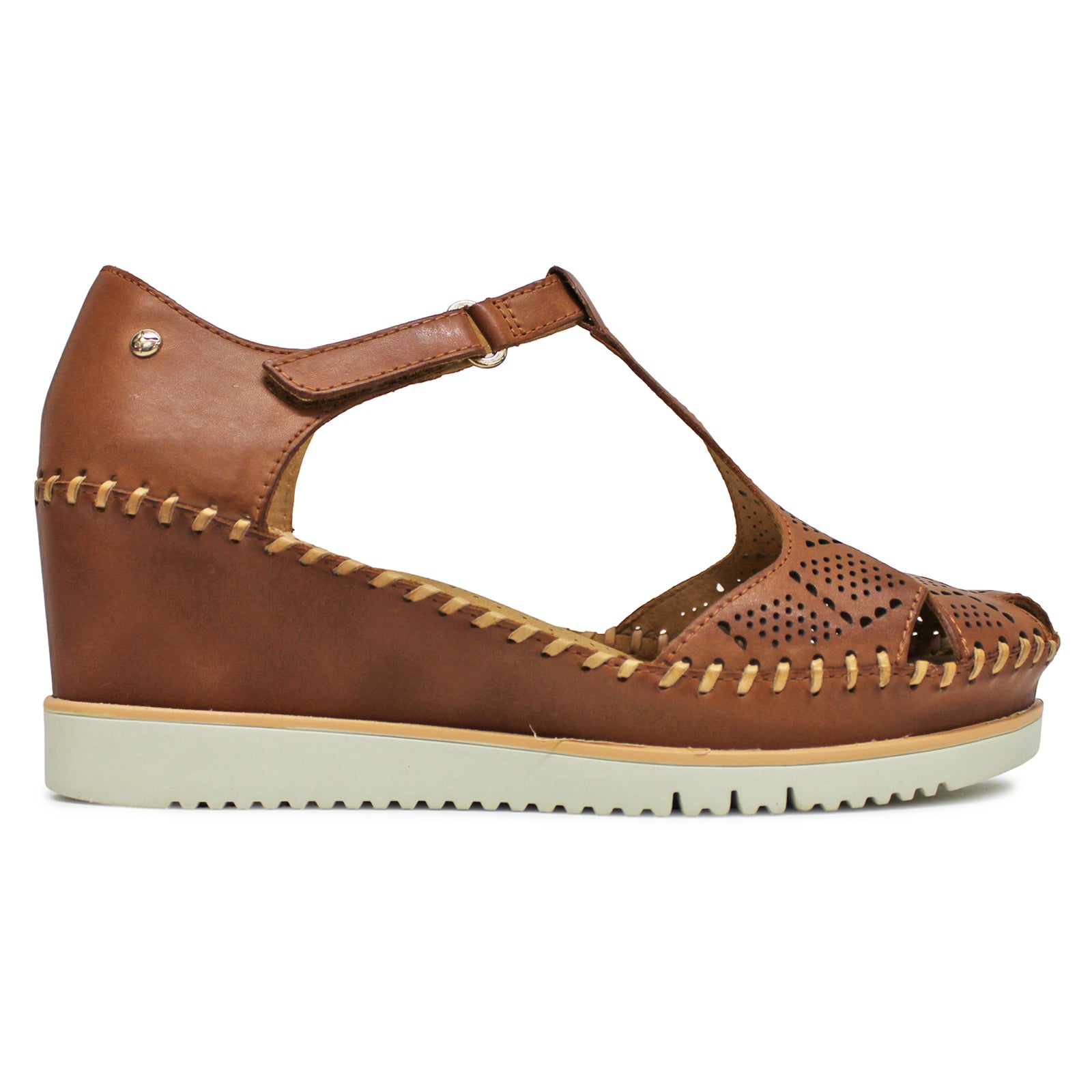 Pikolinos Aguadulce W3Z-1991 Leather Womens Sandals#color_brandy