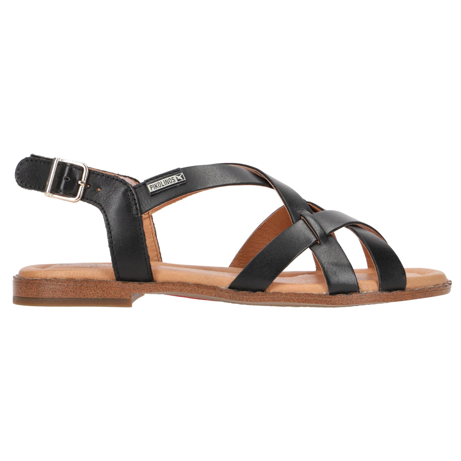Pikolinos Algar W0X-0556 Leather Womens Sandals#color_black