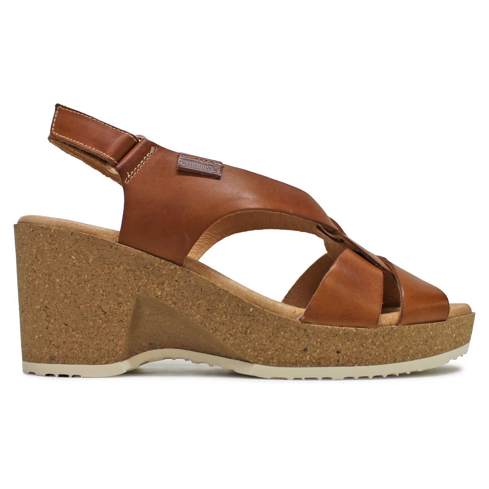 Pikolinos Arenales W3B-1518 Leather Womens Sandals#color_brandy