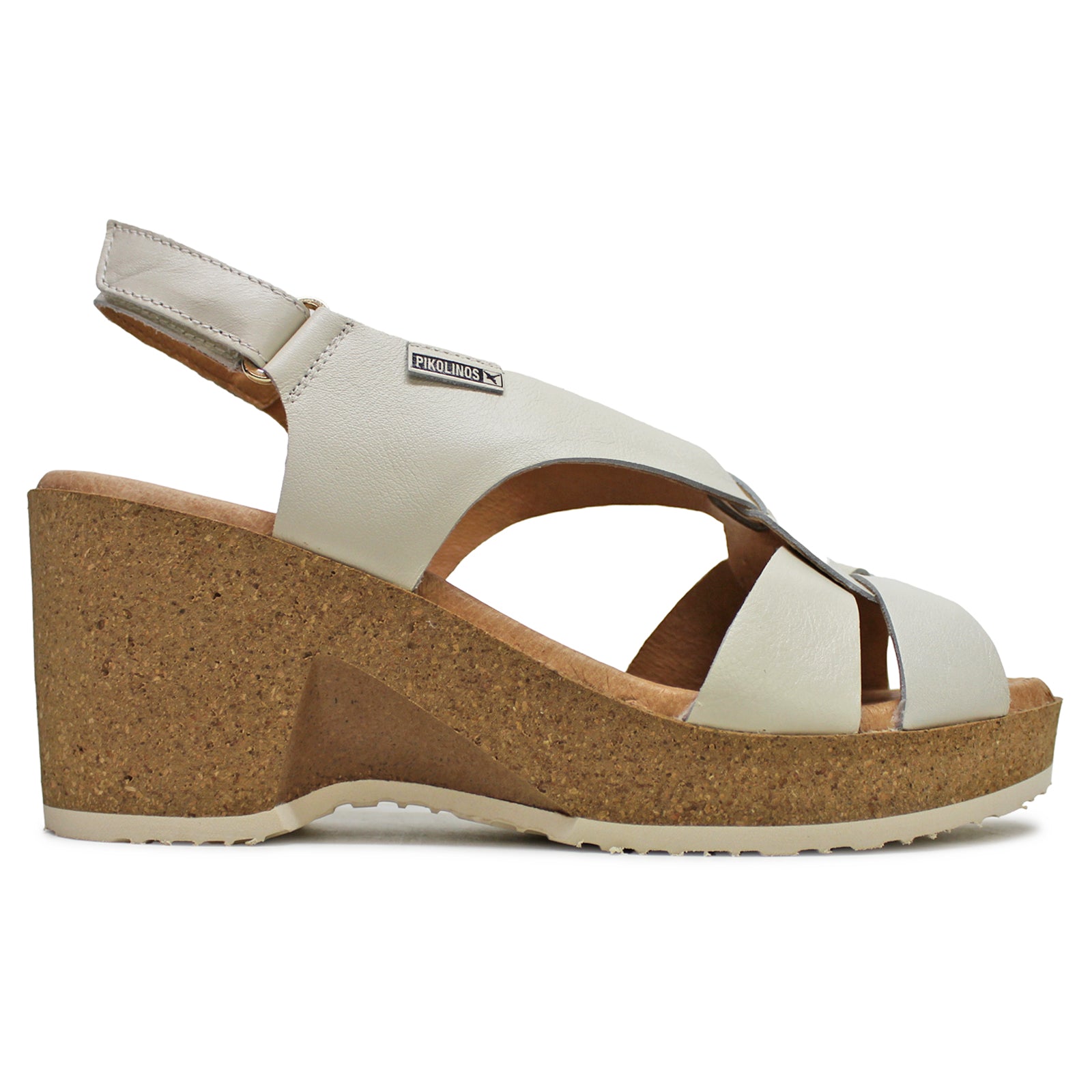 Pikolinos Arenales W3B-1518 Leather Womens Sandals#color_nata