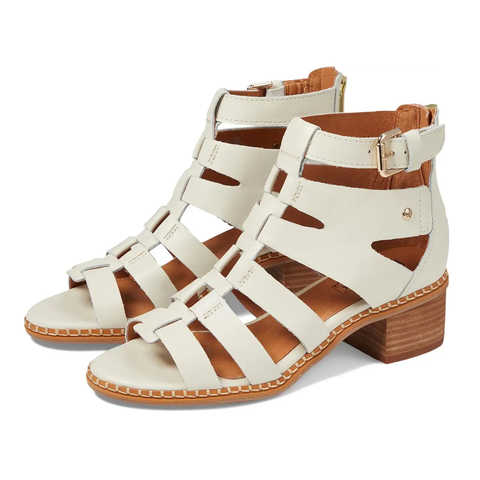 Pikolinos Blanes W3H Leather Womens Sandals#color_nata