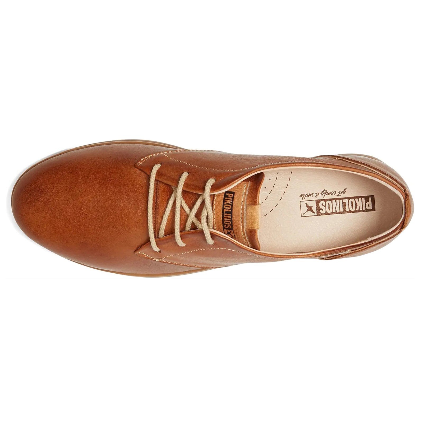 Pikolinos Gandia W2Y-4787 Leather Womens Shoes#color_brandy