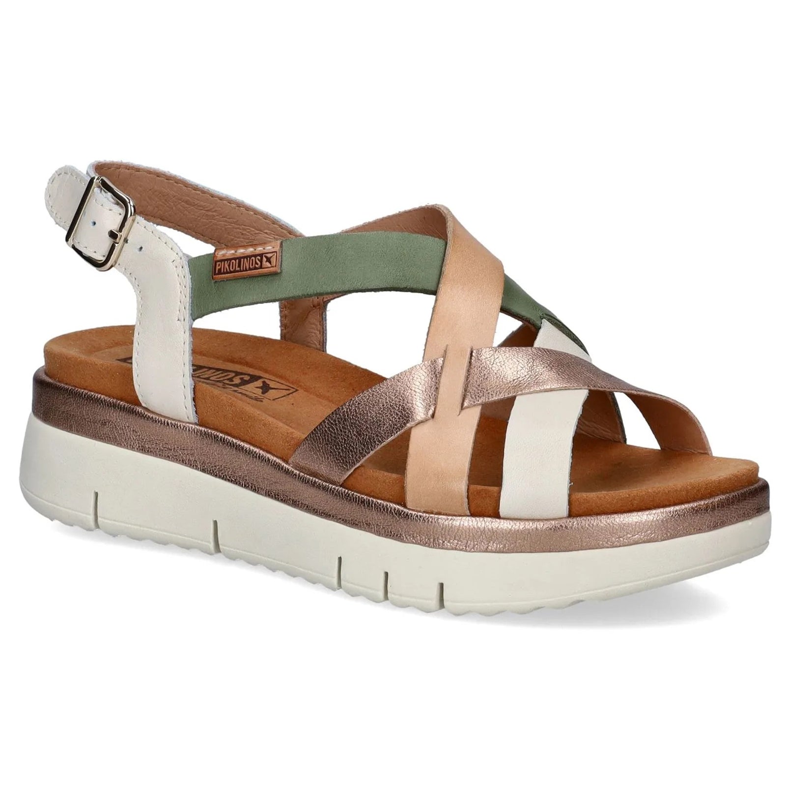 Pikolinos Palma W4N-0650 Leather Womens Sandals#color_nata