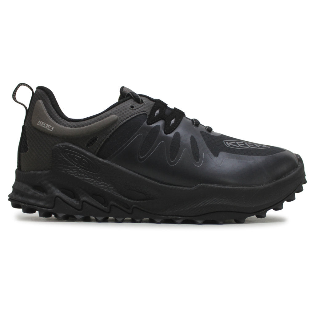 Keen Zionic WP Textile Synthetic Mens Trainers#color_black steel grey