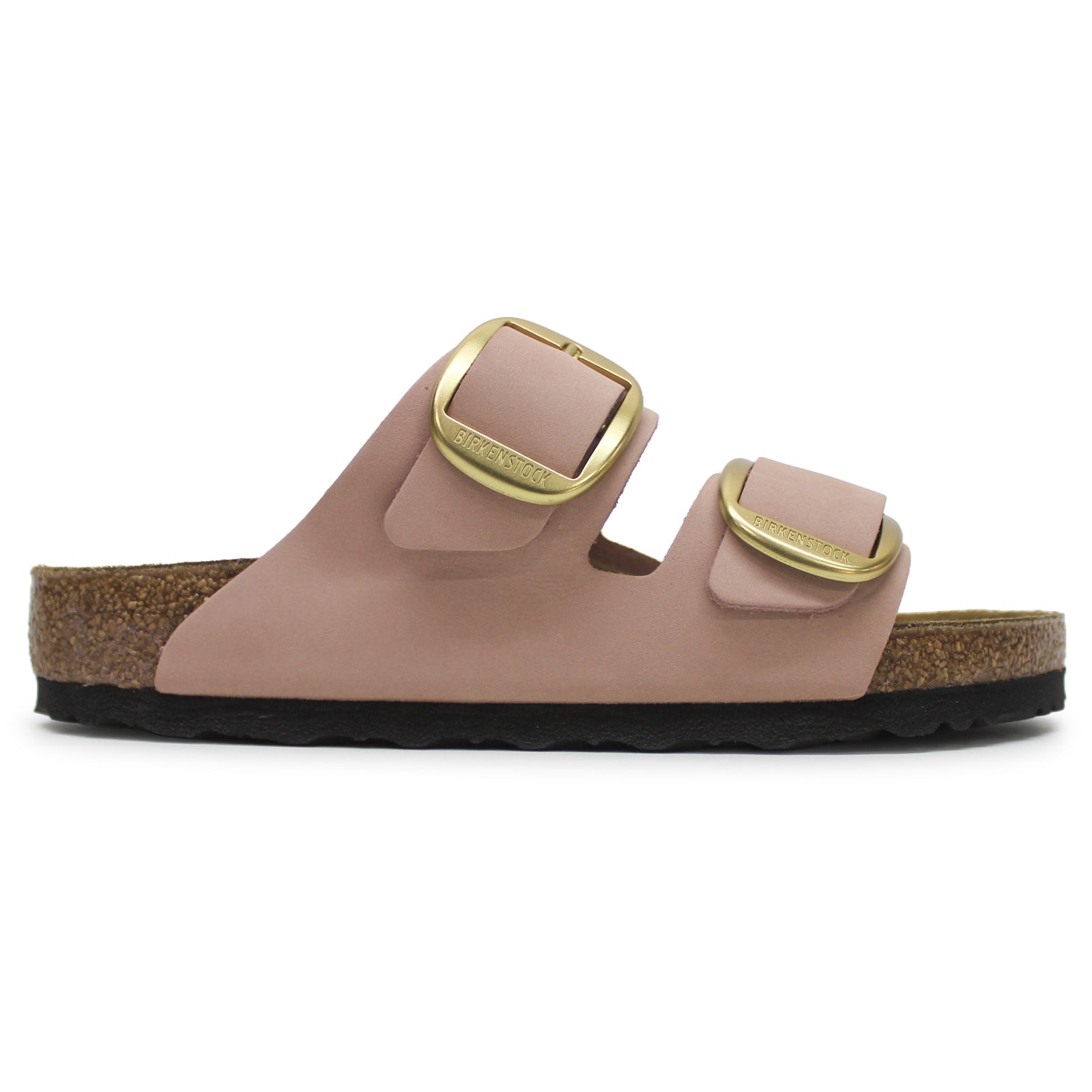 Birkenstock Arizona Big Buckle Nubuck Leather Unisex Sandals#color_soft pink