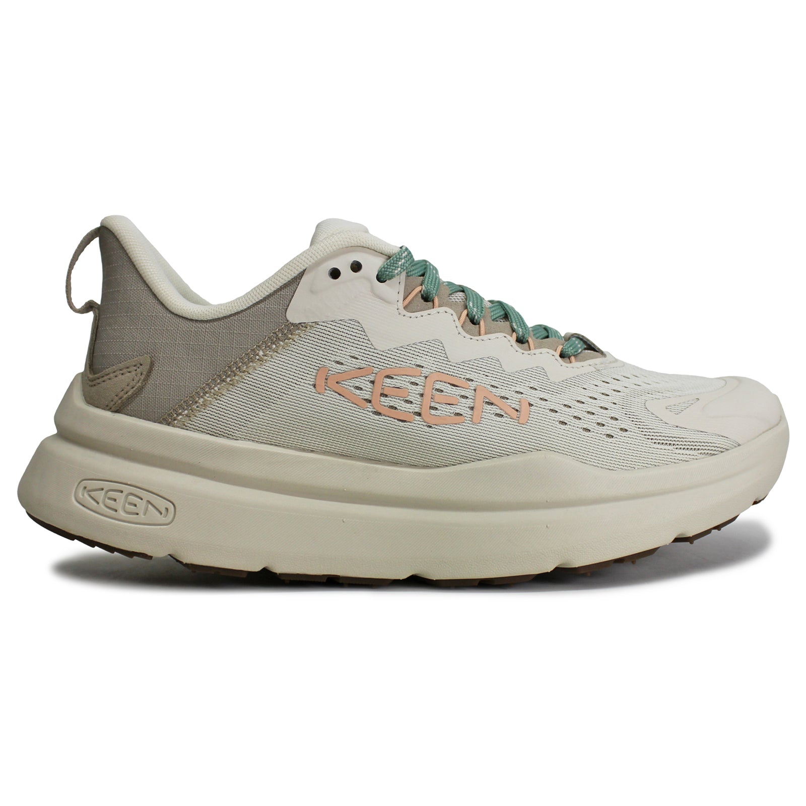 Keen WK450 Textile Synthetic Womens Trainers#color_birch peach parfait