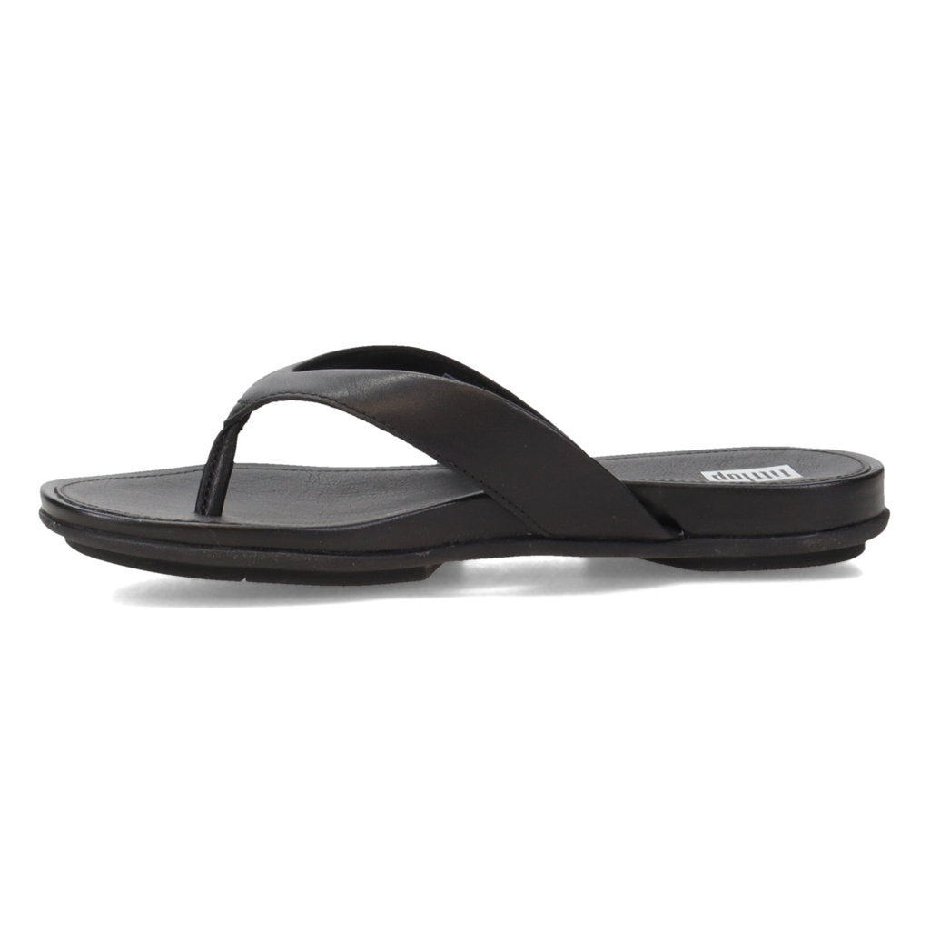 FitFlop Gracie Leather Womens Sandals#color_all black