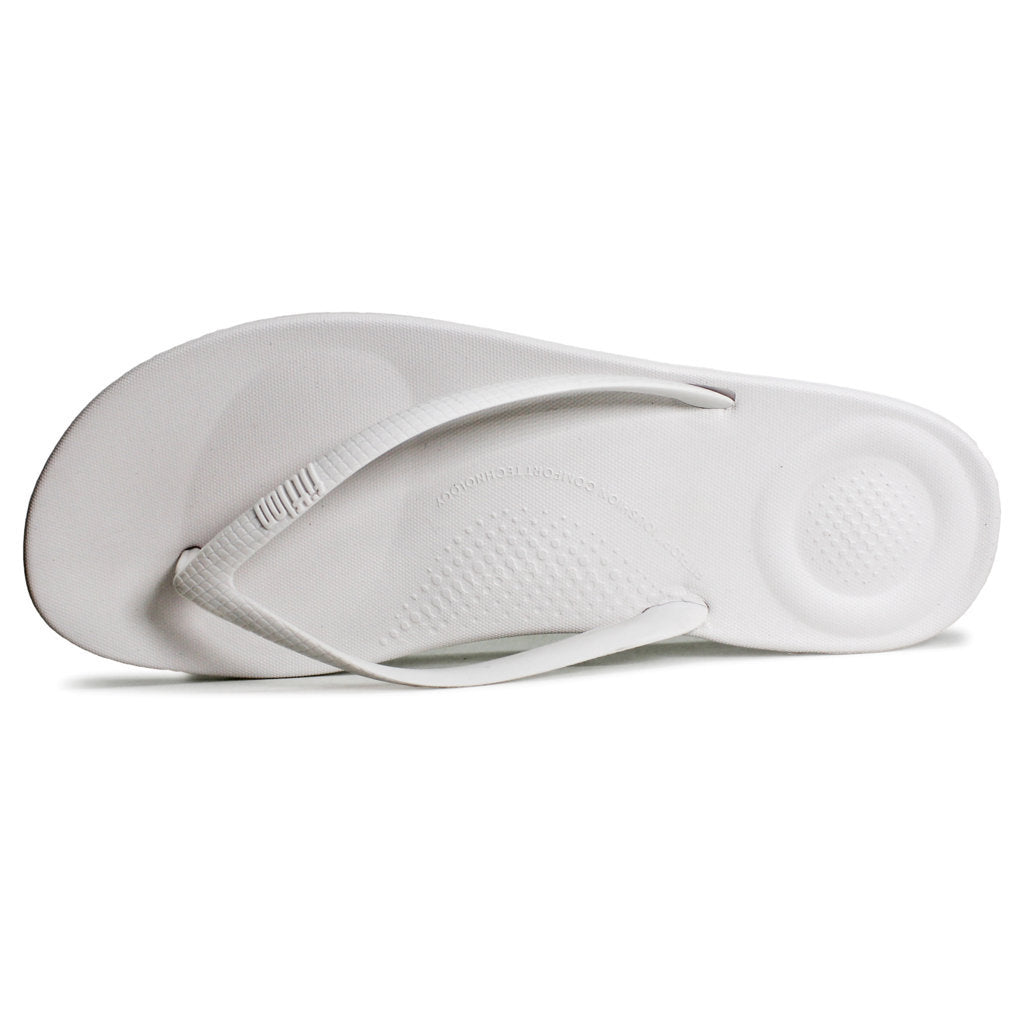 FitFlop Iqushion Rubber Womens Sandals#color_urban white