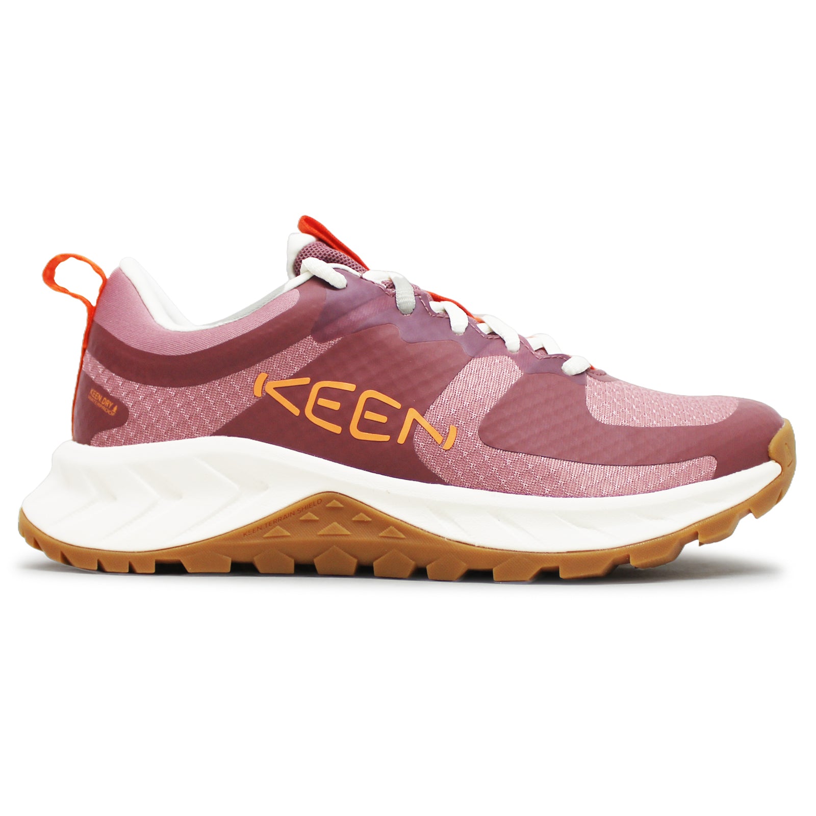 Keen Versacore WP Textile Synthetic Womens Trainers#color_rose brown tangerine