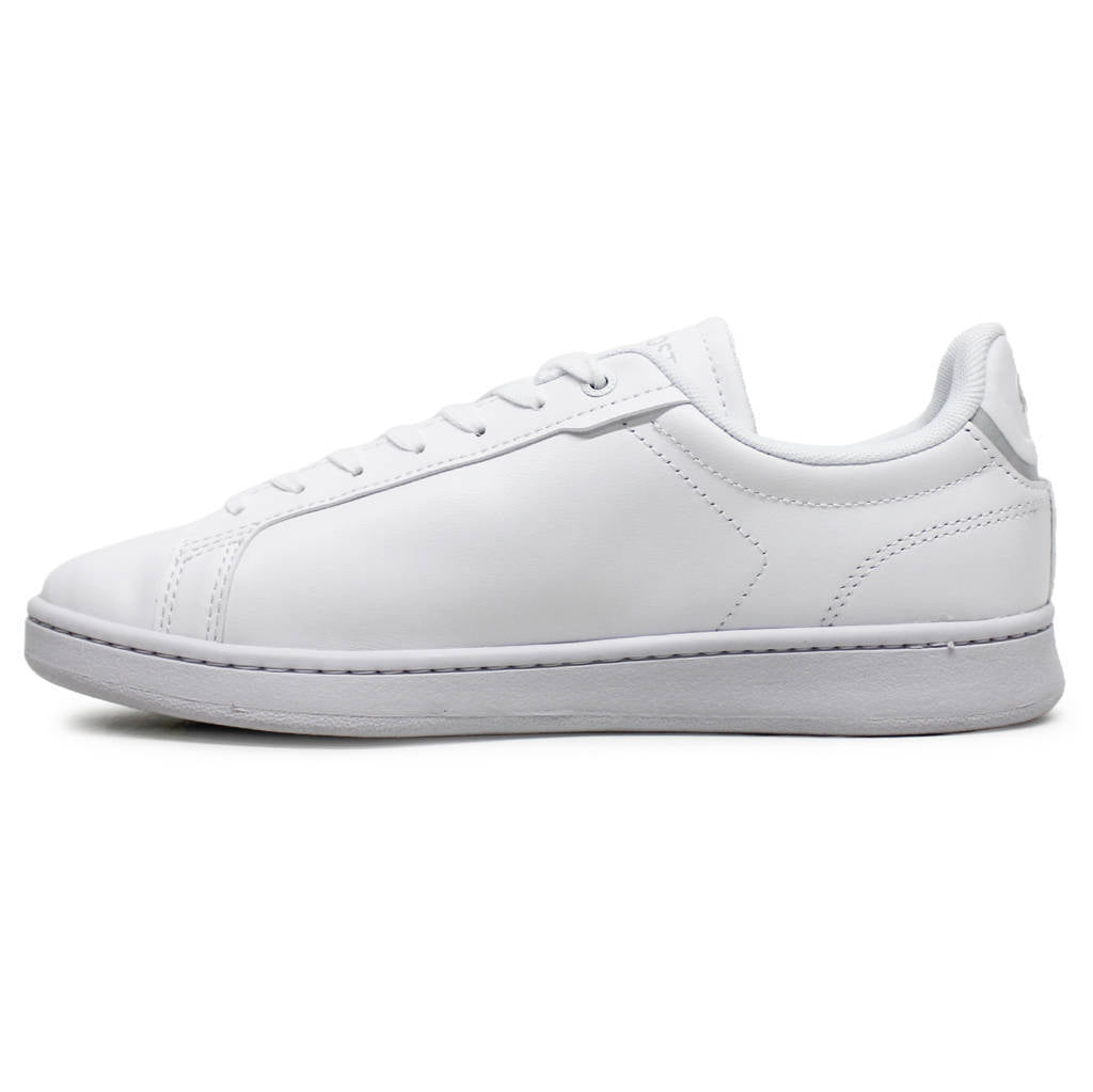 Lacoste Carnaby Pro BL Leather Synthetic Womens Trainers#color_white white
