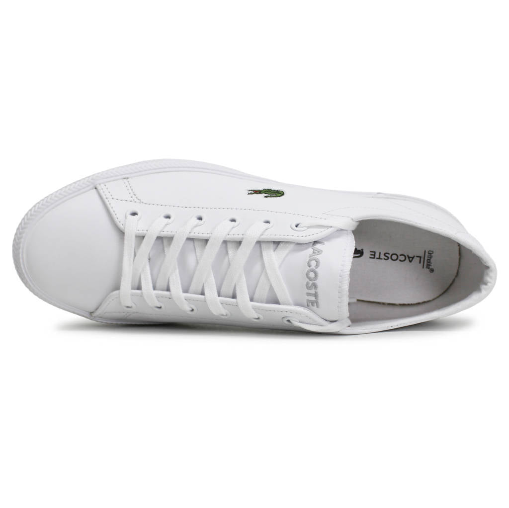 Lacoste Gripshot BL Leather Synthetic Womens Trainers#color_white white