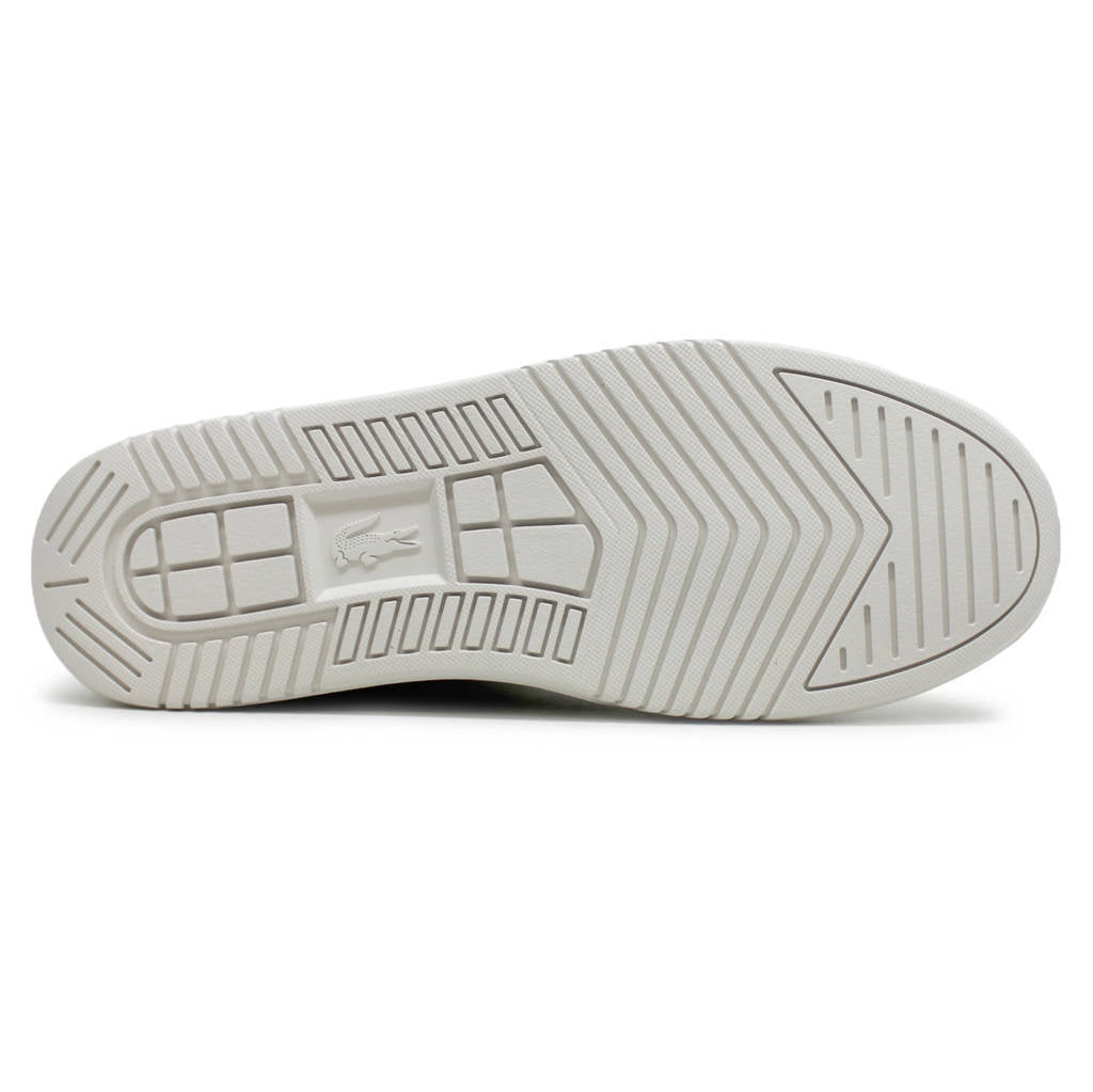 Lacoste L001 Leather Synthetic Mens Trainers#color_white off white