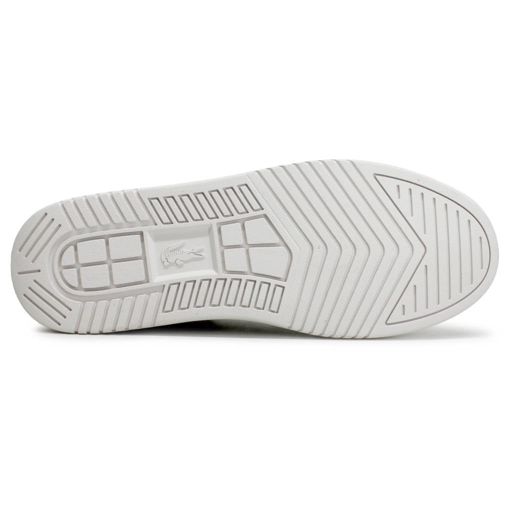 Lacoste L001 Leather Synthetic Mens Trainers#color_white black