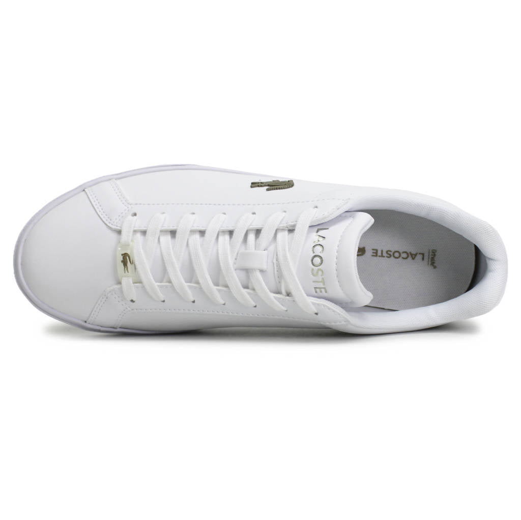 Lacoste Lerond Pro Leather Synthetic Mens Trainers#color_white white