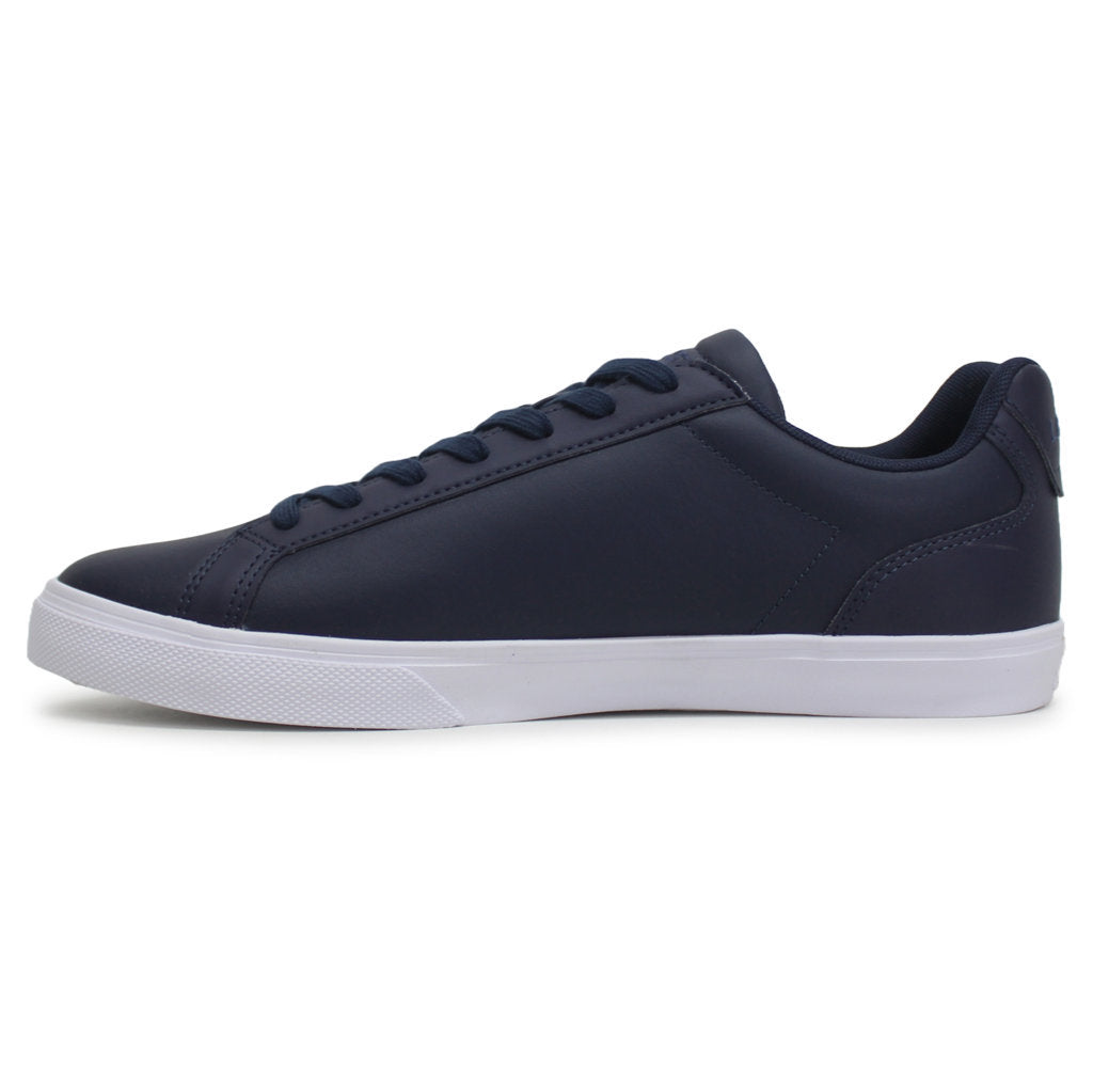 Lacoste Lerond Pro BL Leather Synthetic Mens Trainers#color_navy white