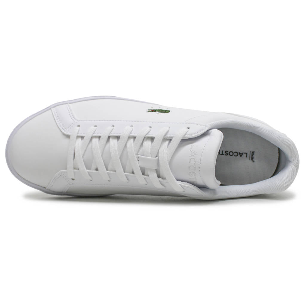 Lacoste Lerond Pro BL Leather Synthetic Mens Trainers#color_white white