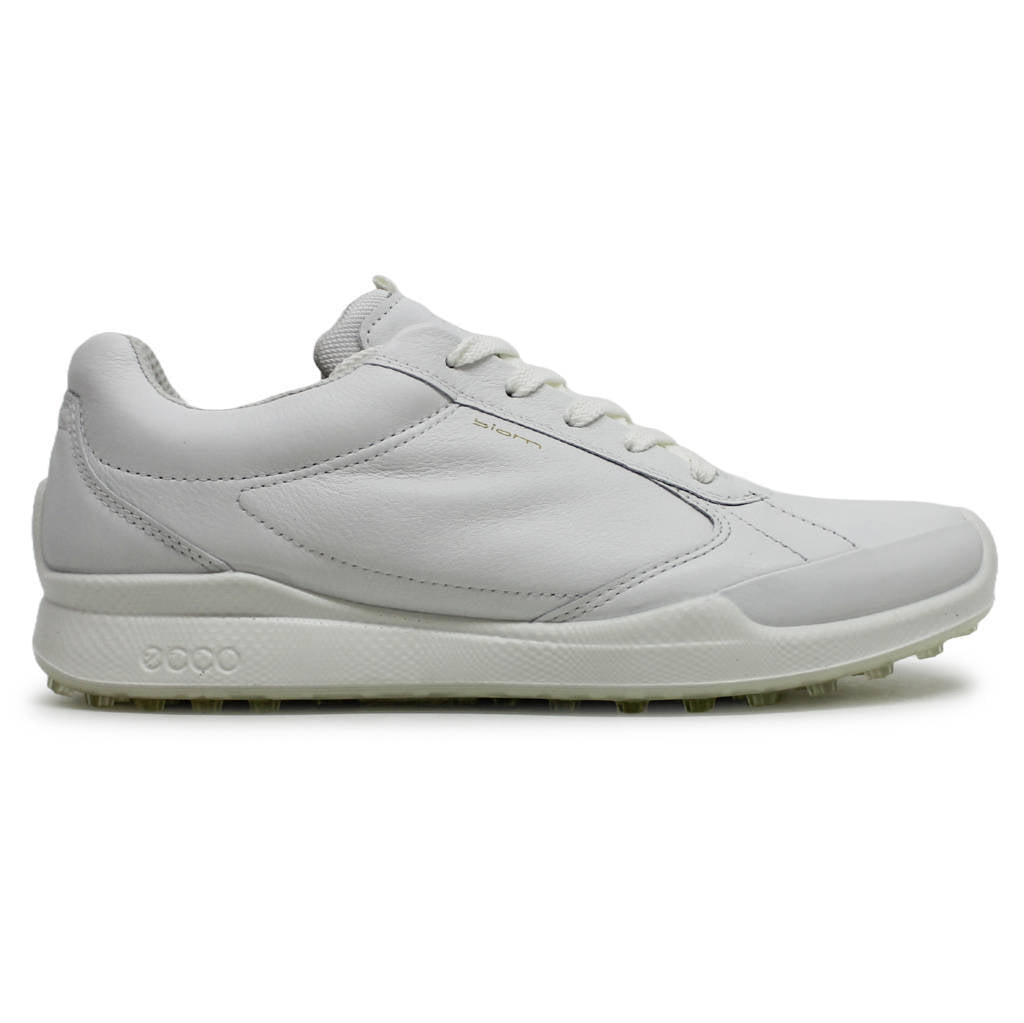 Ecco Golf Biom Hybrid Leather Womens Trainers#color_white
