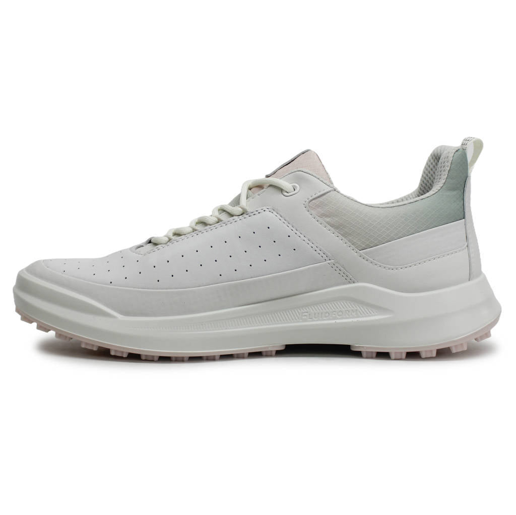 Ecco Golf Core Leather Womens Trainers#color_white white ice flower delicacy