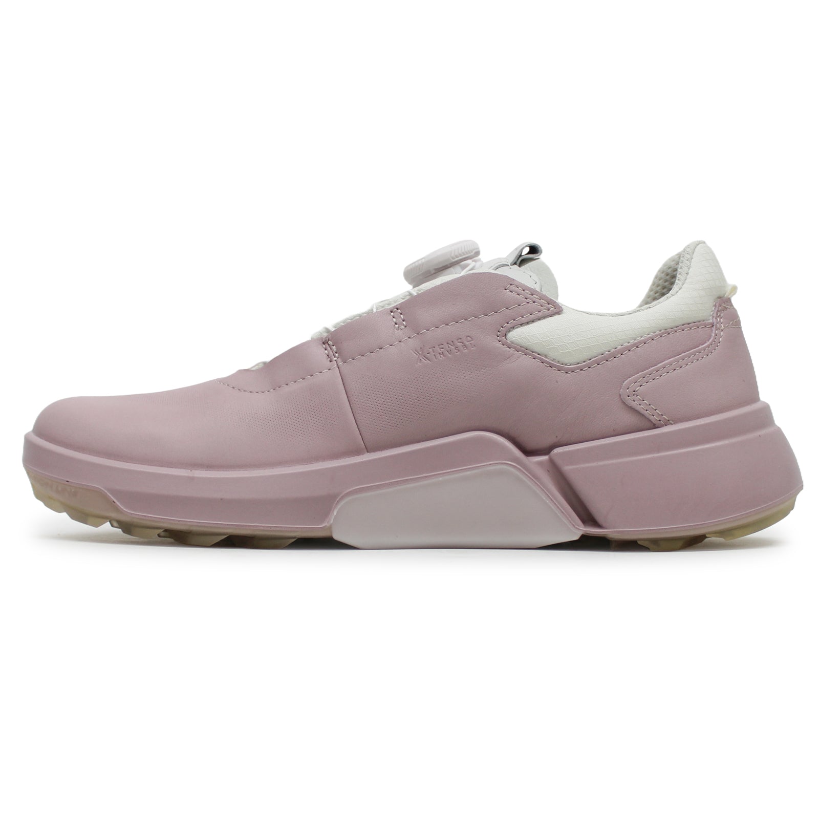 Ecco Golf Biom H4 108613 Leather Womens Trainers#color_violet ice delicacy shadow white