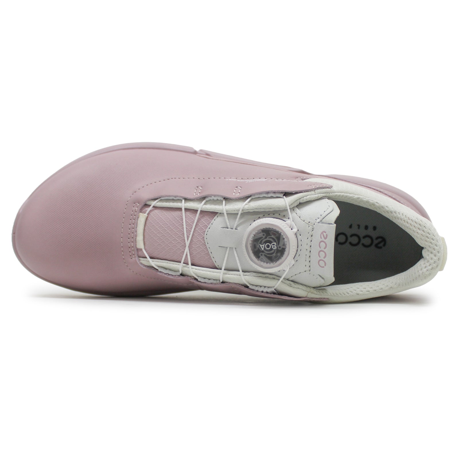 Ecco Golf Biom H4 108613 Leather Womens Trainers#color_violet ice delicacy shadow white