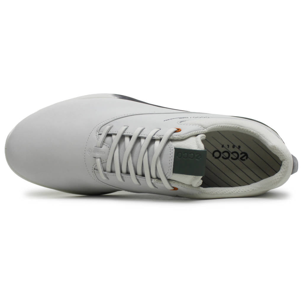 Ecco Golf S Three 102944 Leather Mens Trainers#color_white