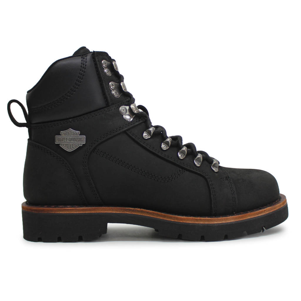 Harley Davidson Windon Full Grain Leather Mens Boots#color_black