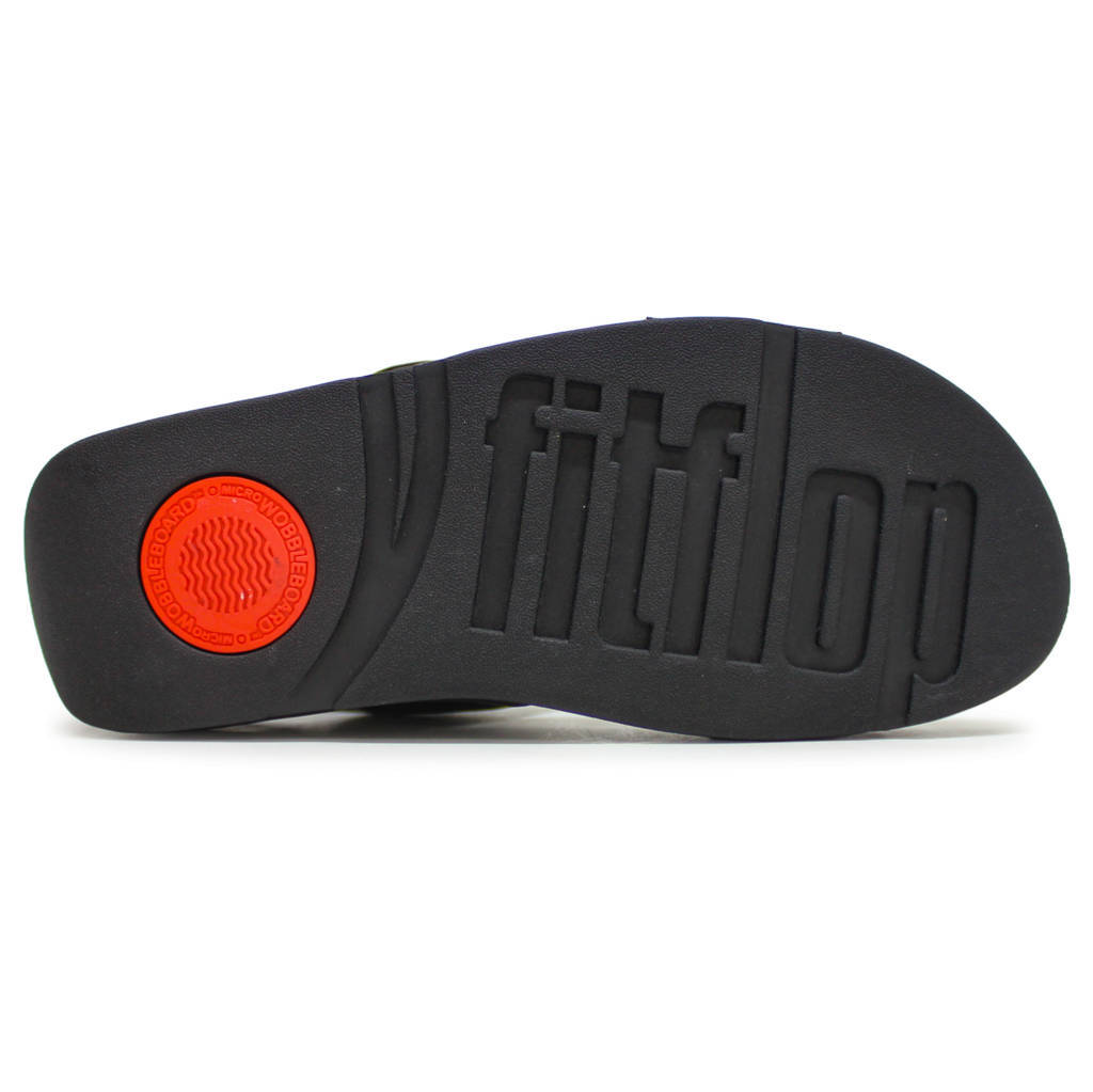 FitFlop Lulu Adjustable Back Strap Leather Womens Sandals#color_all black