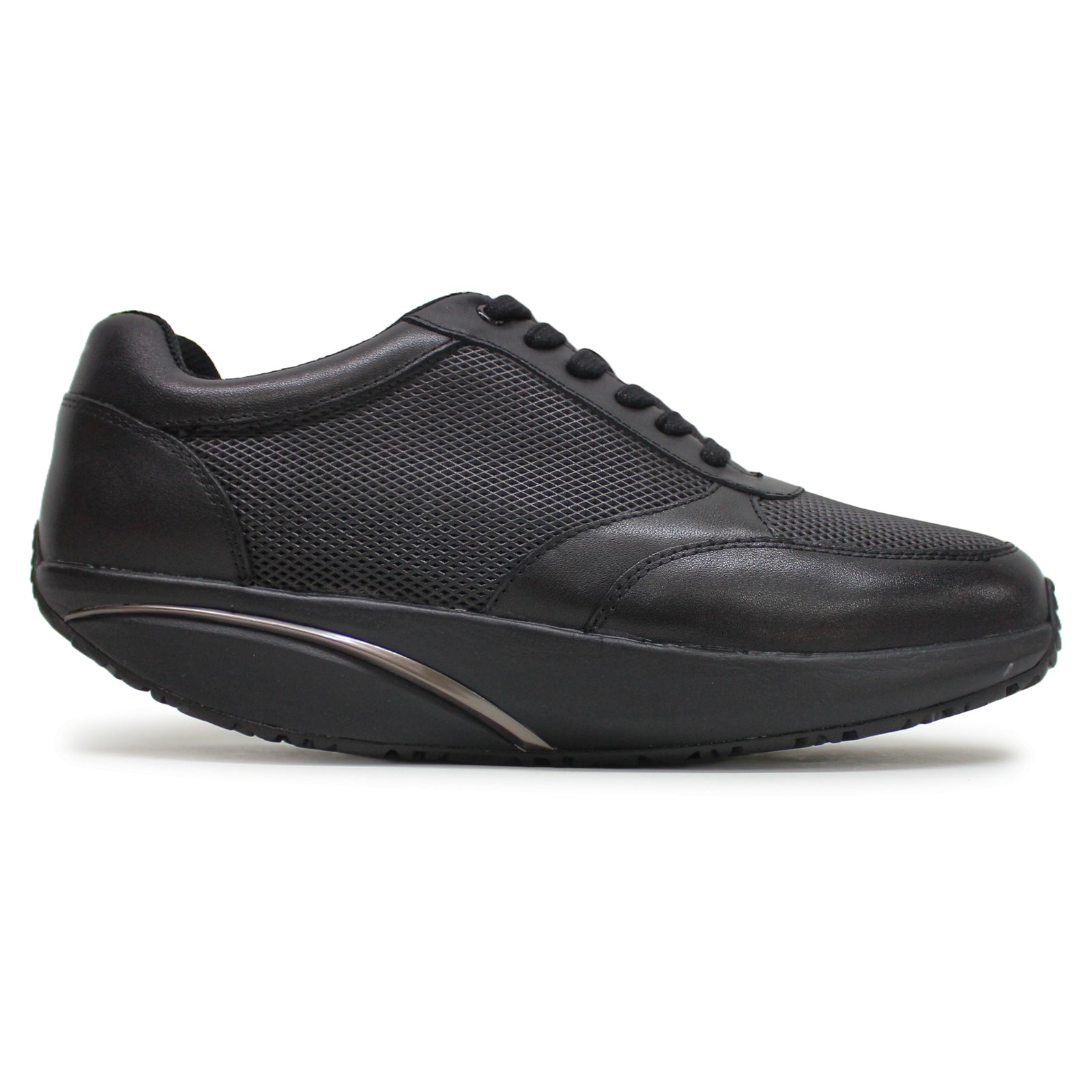 MBT Nafasi Nappa Leather Women's Black Black Comfort Trainers