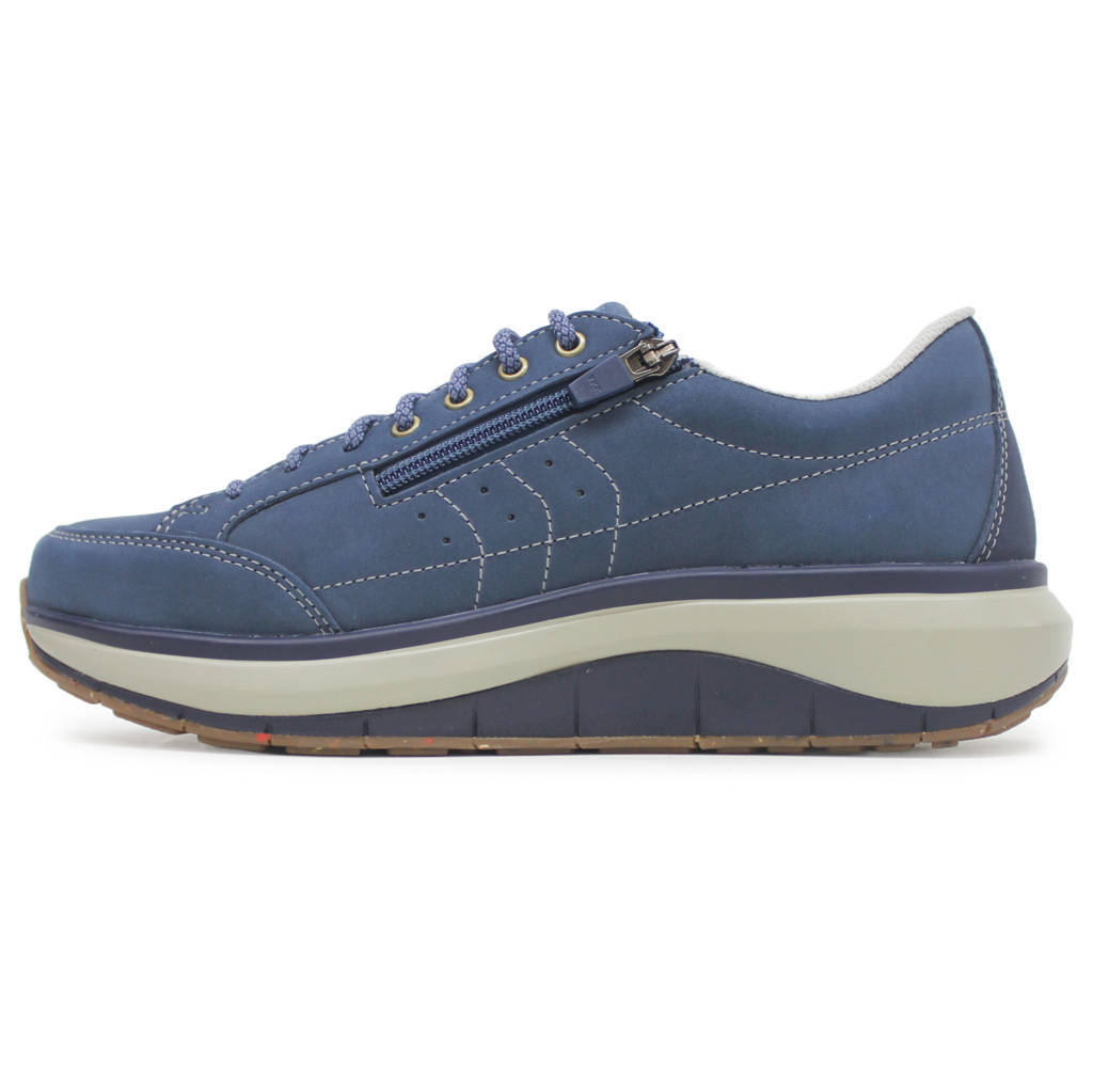 Joya Moscow Zip Leather Mens Trainers#color_blue