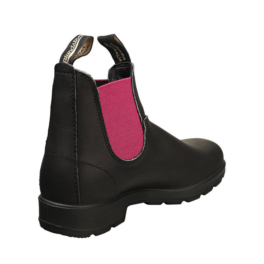 Blundstone 2208 Leather Unisex Boots#color_black fuchsia