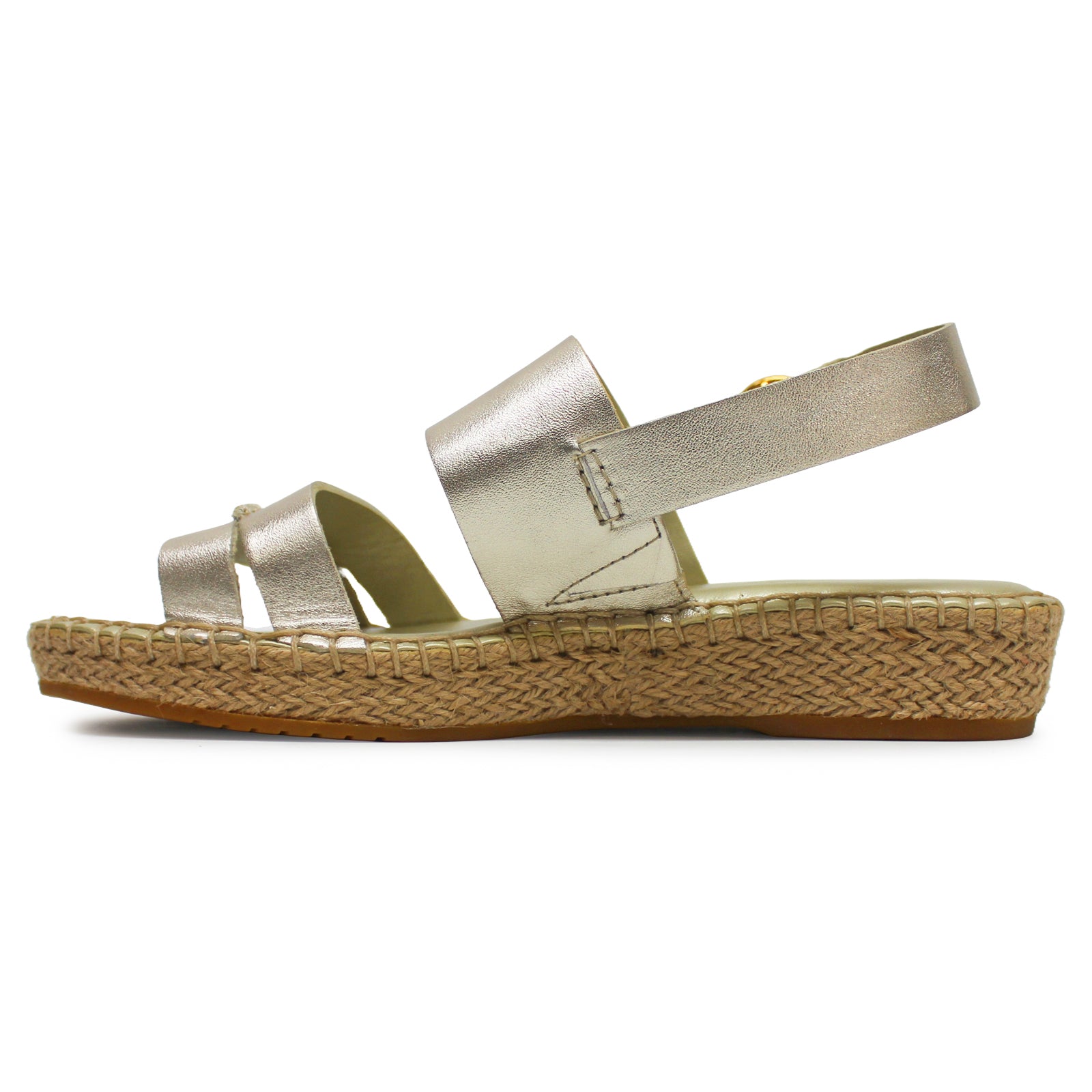 Cole Haan Cloudfeel Tilden Leather Womens Sandals#color_soft gold