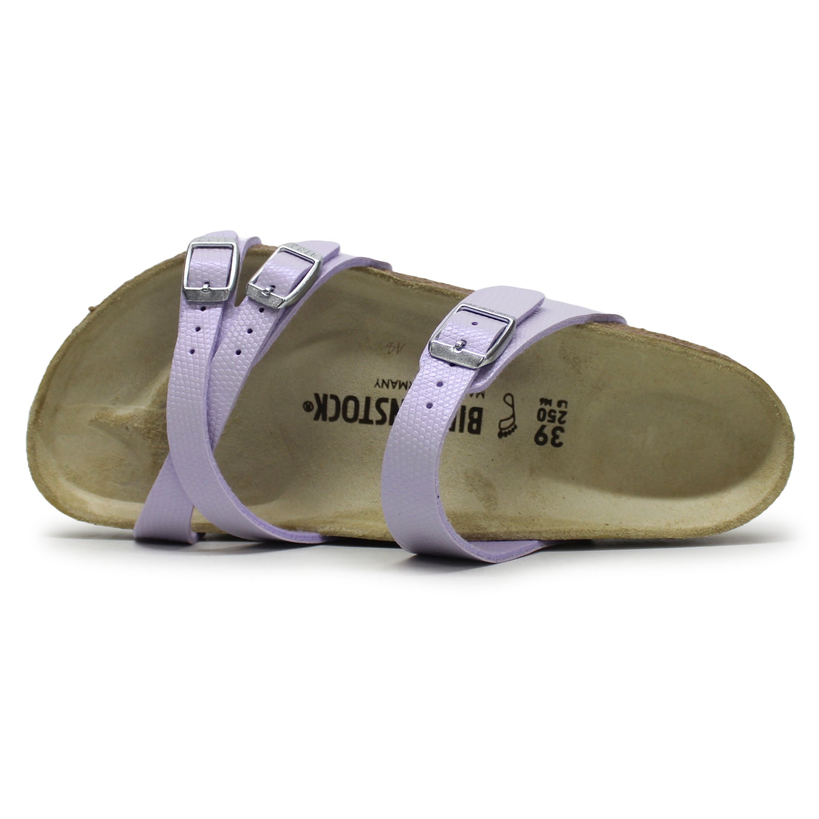 Birkenstock Franca Birko-Flor Unisex Sandals#color_shiny lizard purple fog