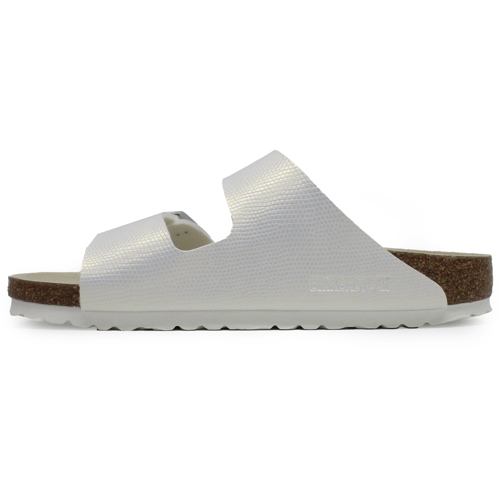 Birkenstock Arizona BS Birko-Flor Embossed Unisex Sandals#color_shiny lizard white