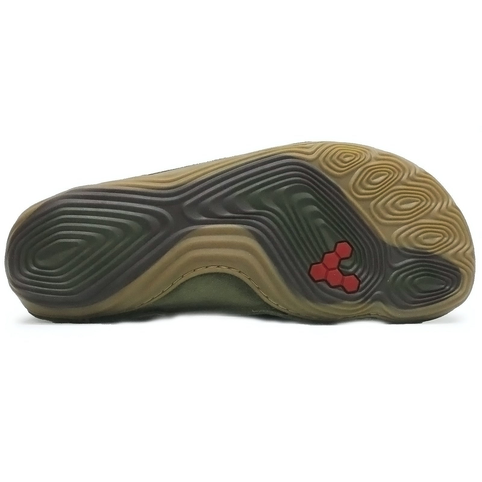 Vivobarefoot Sensus Leather Mens Trainers#color_dark olive