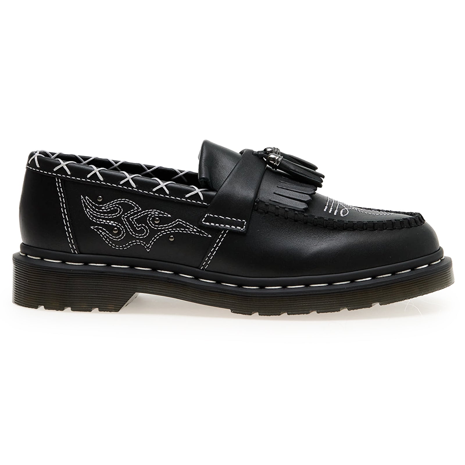 Dr. Martens Adrian GA Wanama Leather Unisex Shoes#color_black