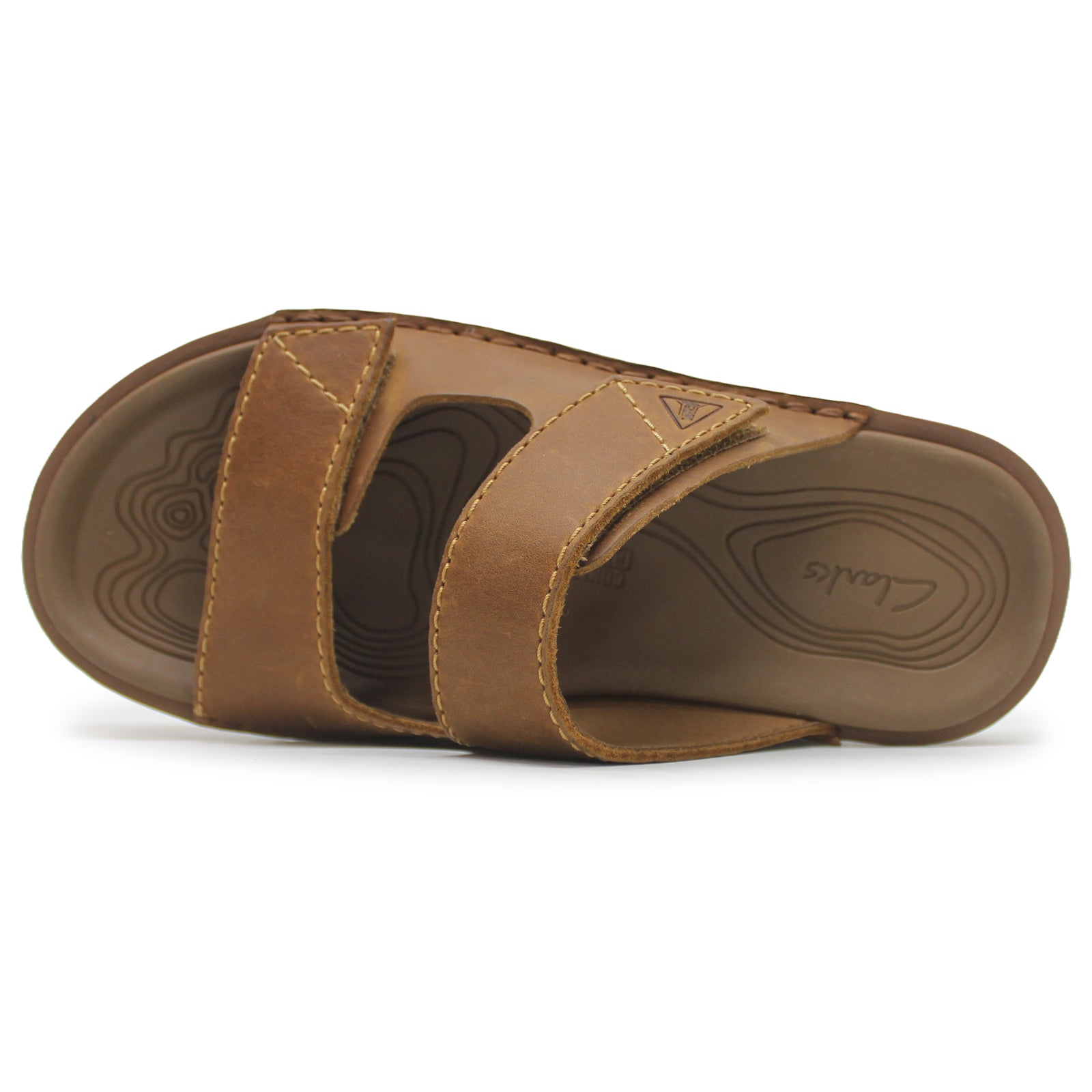 Clarks Litton Strap Leather Mens Sandals#color_tan